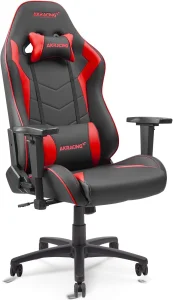 كرسي ألعاب AKRacing Core Series SX-Wide، كبير، أحمر