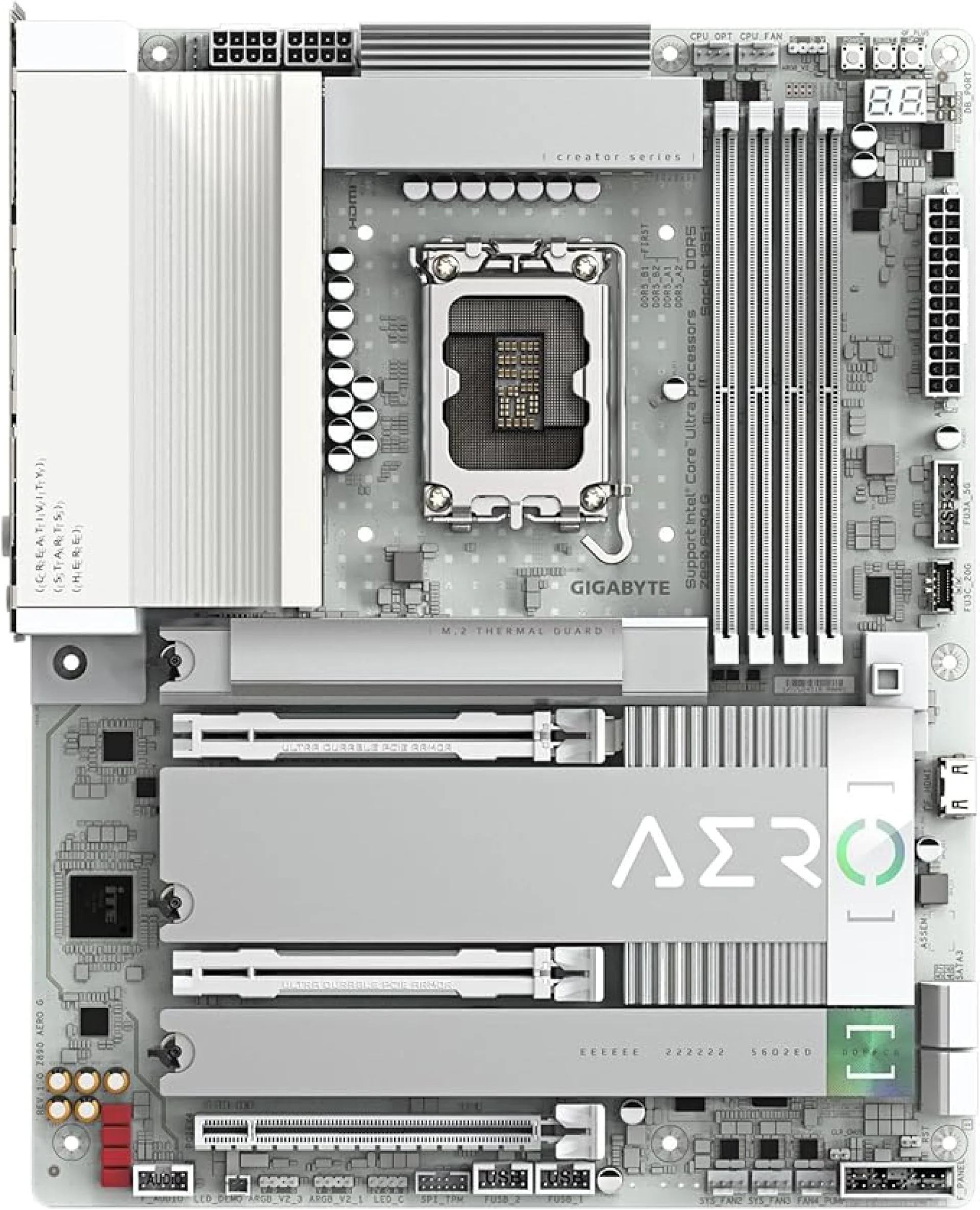 Gigabyte Z890 AERO G DUAL (2.5GbE LAN, 5x M.2, TB4, ATX, LGA 1851)