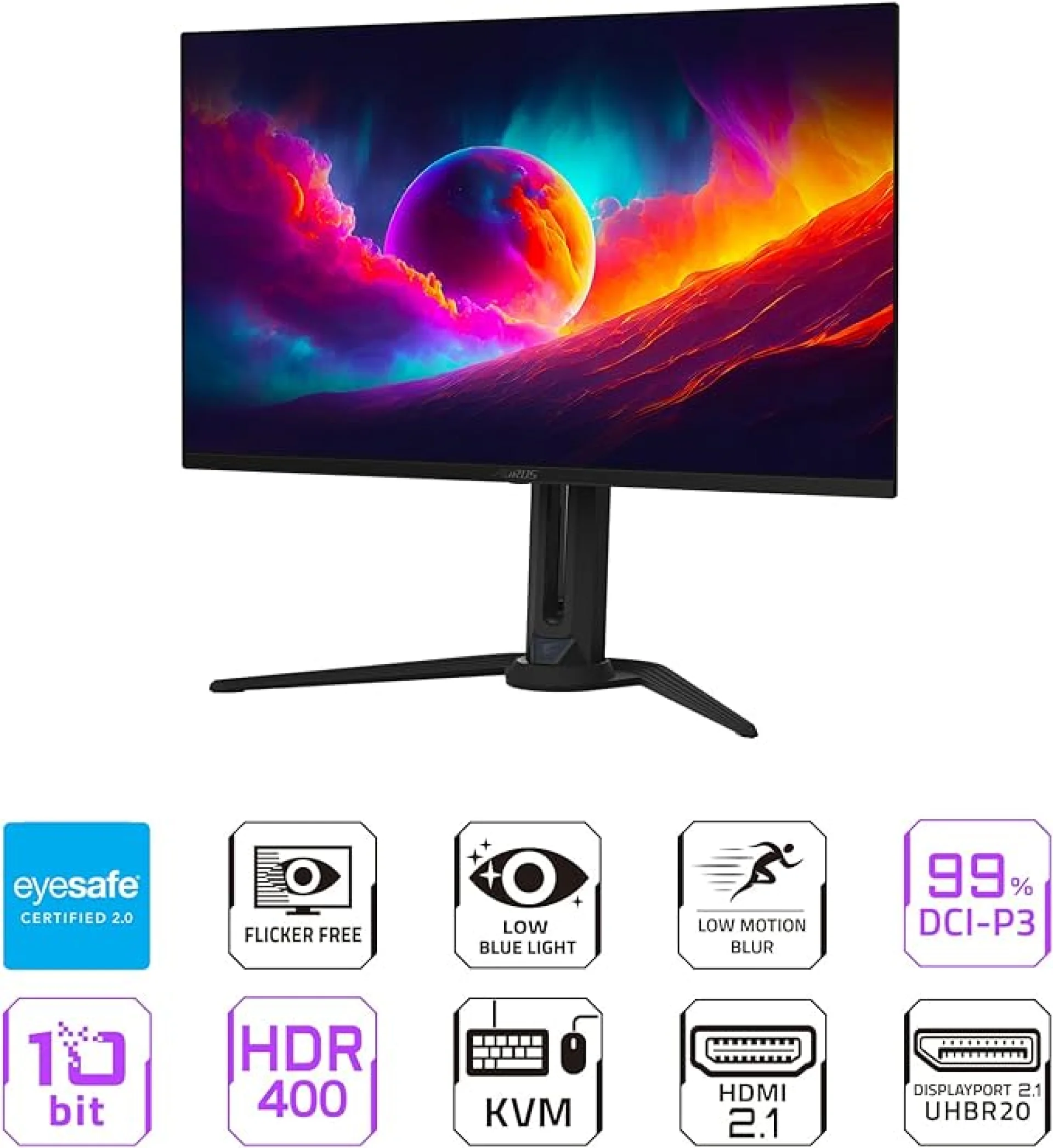 Gigabyte AORUS FO32U2 | شاشة 4K UHD 31.5 بوصة QD-OLED