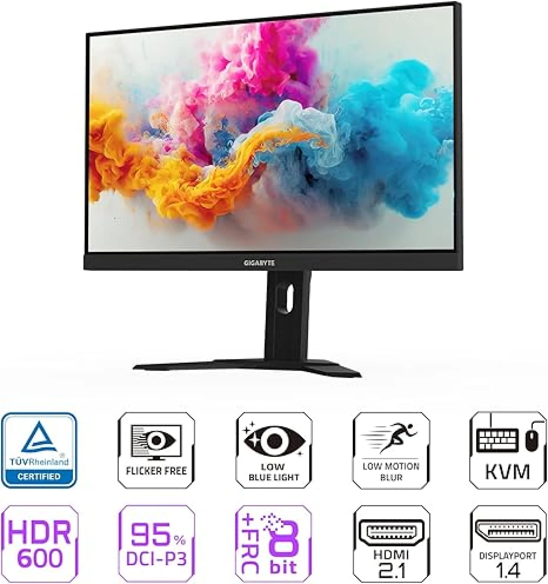 Gigabyte M27U | شاشة 27 بوصة 4K UHD SS IPS 1ms KVM 160Hz HDR600