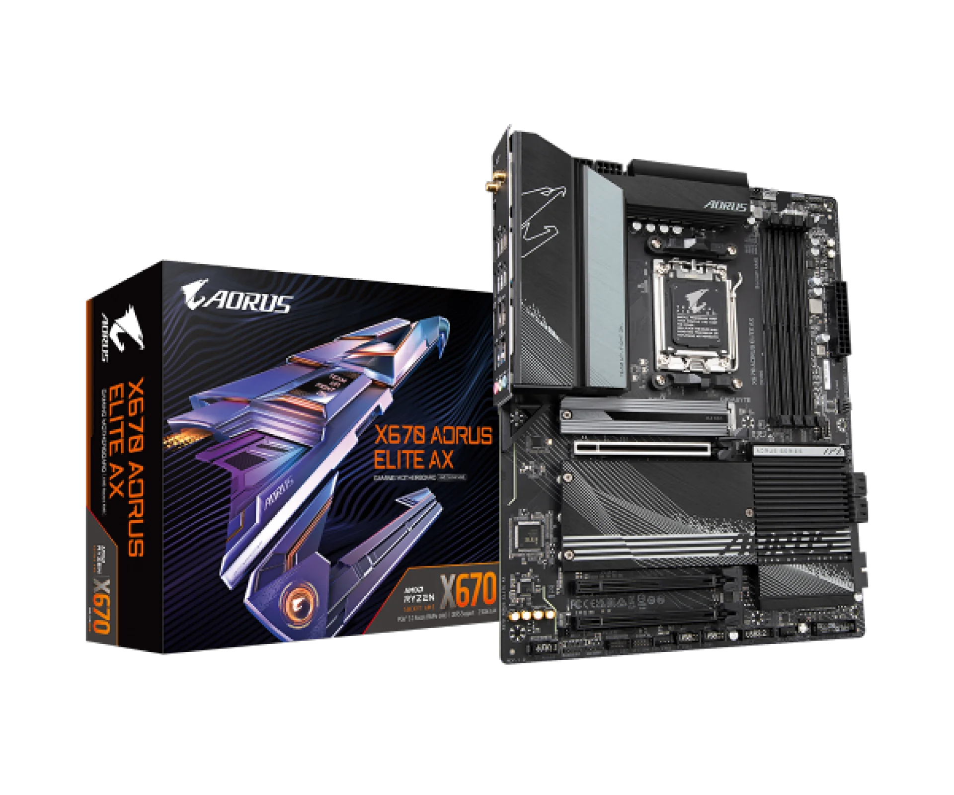 Gigabyte X670 AORUS Elite AX 1.2 ATX AM5 DDR5 WIFI 6E BT5.2