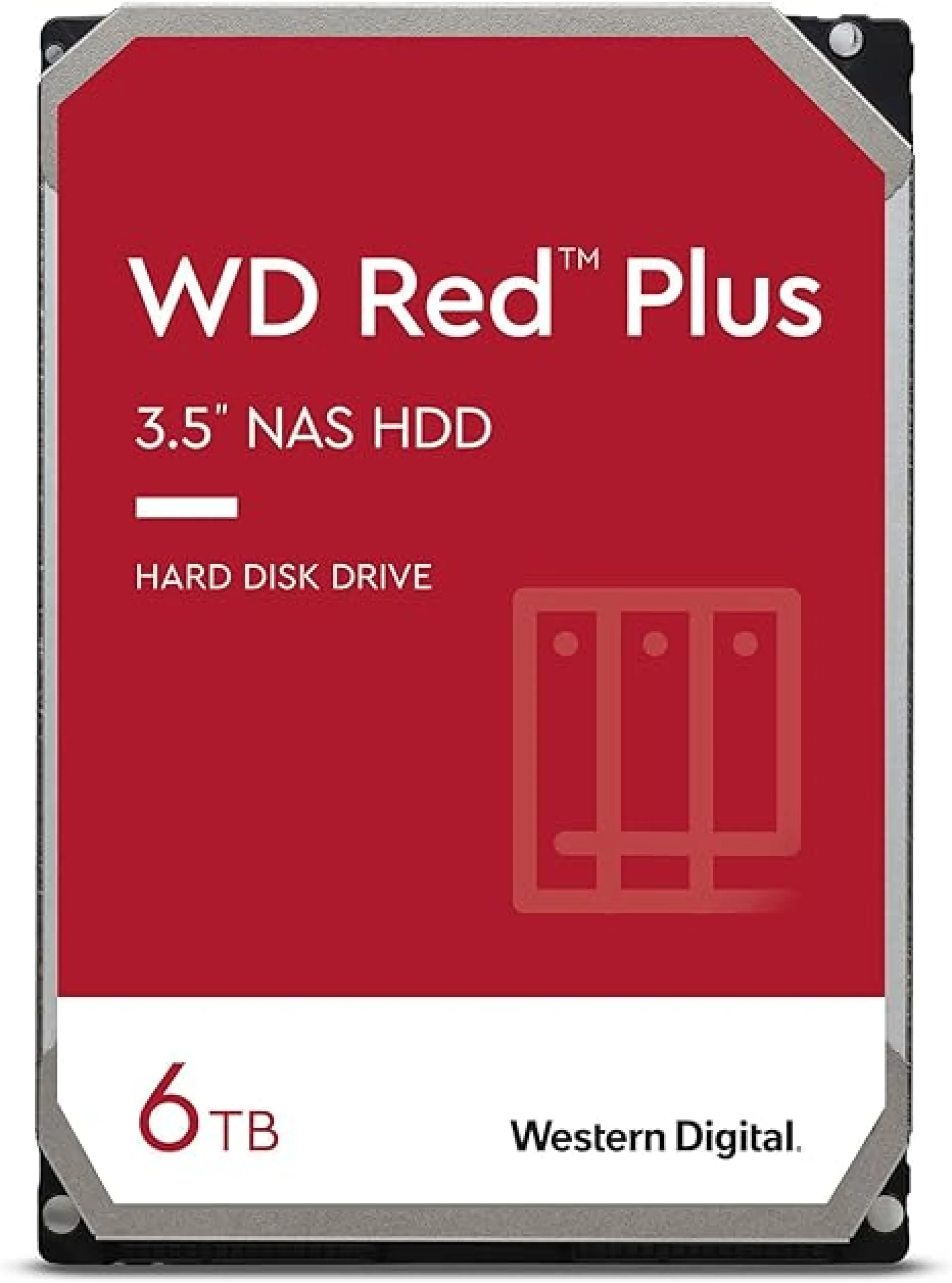 WD Red Plus 6TB NAS HDD 3.5" 5400RPM SATA III