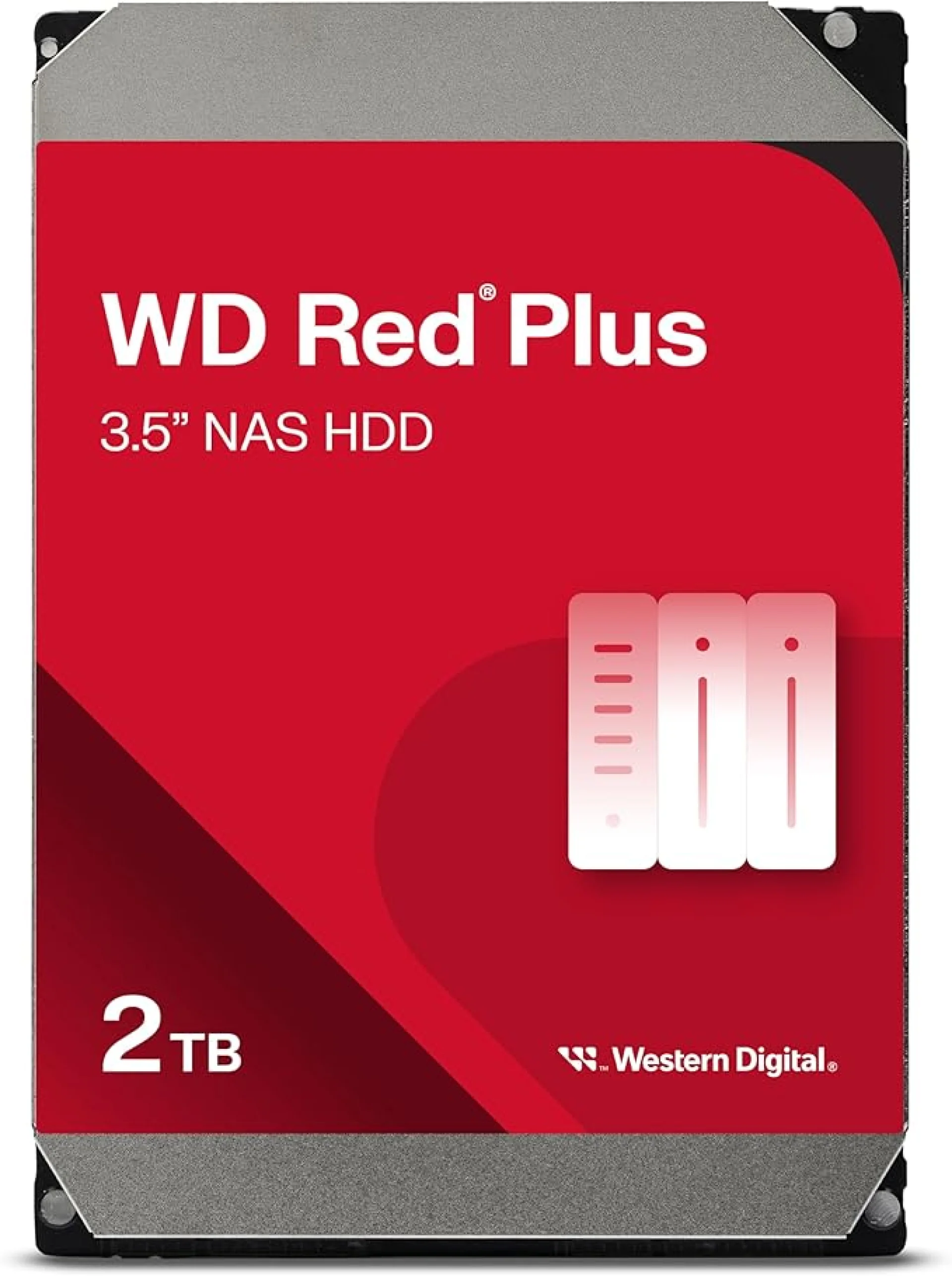 WD Red Plus NAS 2TB HDD 5400RPM 256MB Cache SATA III