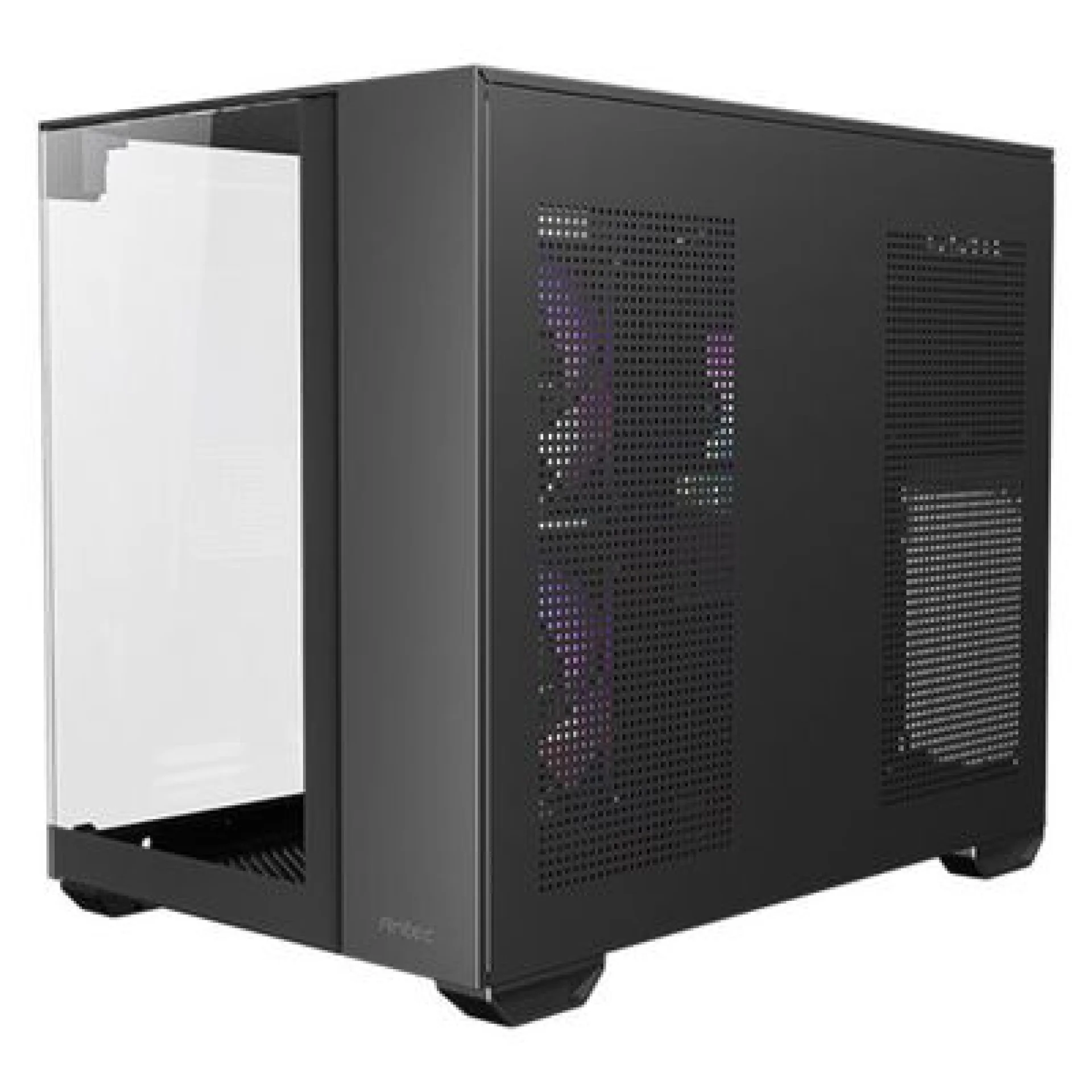 Antec CX600M RGB Black Mini Tower tempered glass panel