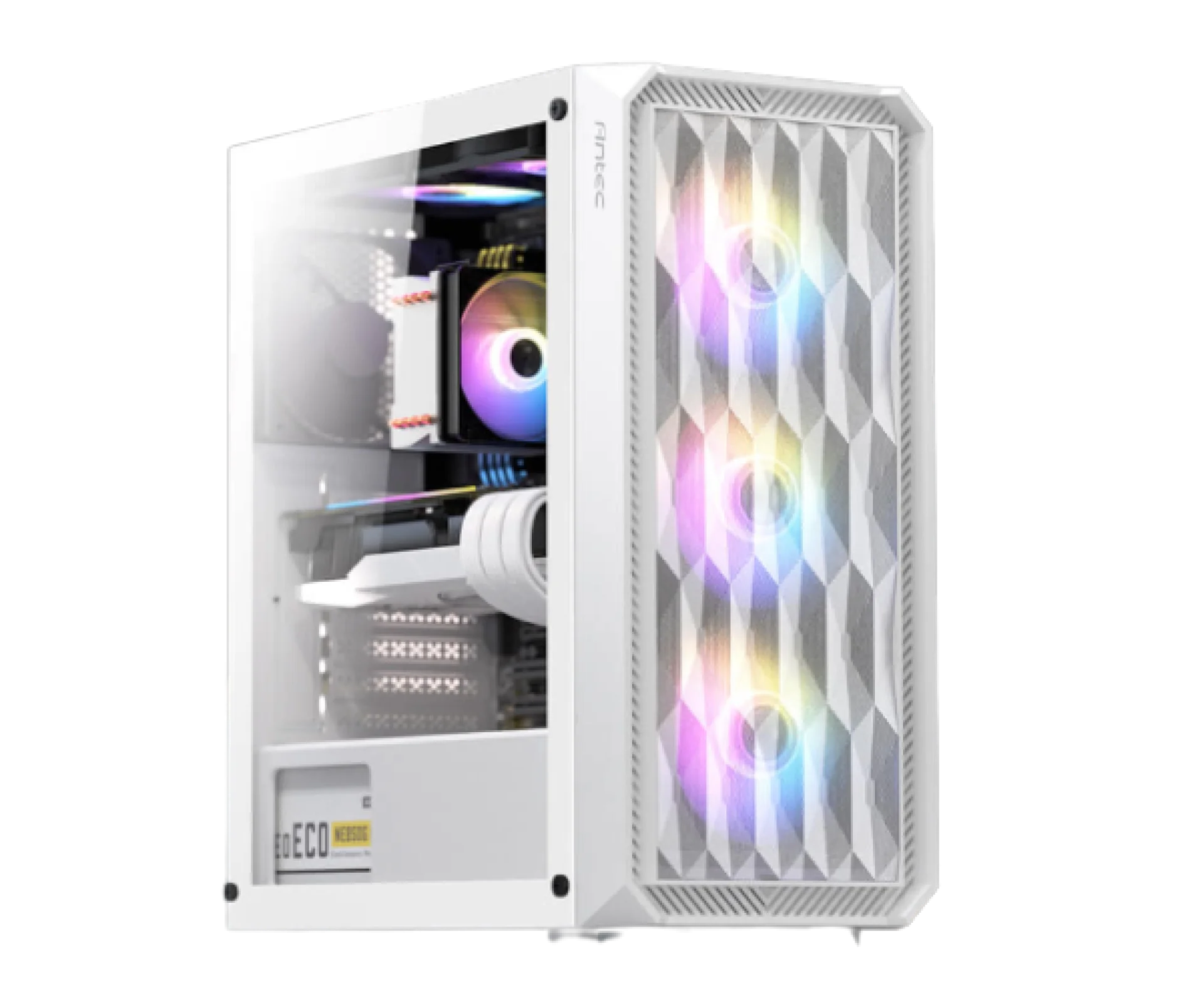 Antec NX292 Mid Tower up to E-ATX MB 3X120MM RGB White