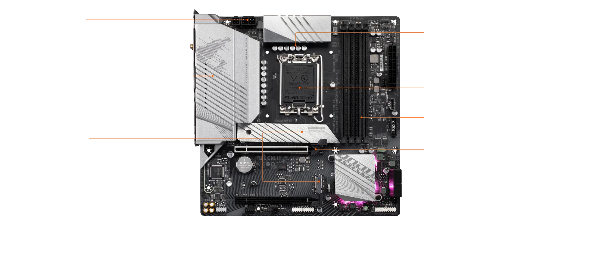 Gigabyte B760M AORUS ELITE AX DDR5 Micro-ATX WIFI