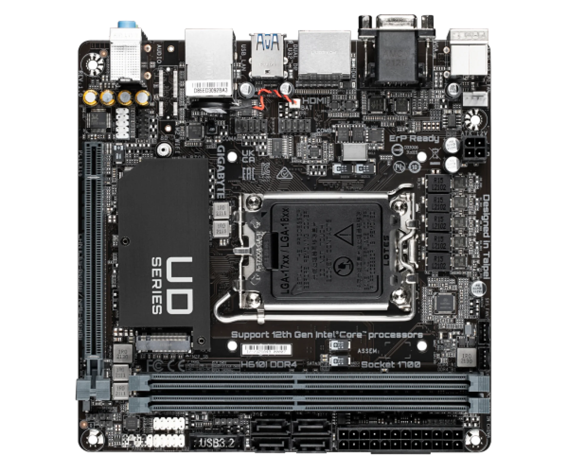 Gigabyte H610i DDR4 Mini-ITX LGA1700 VGA HDMI 2XDP