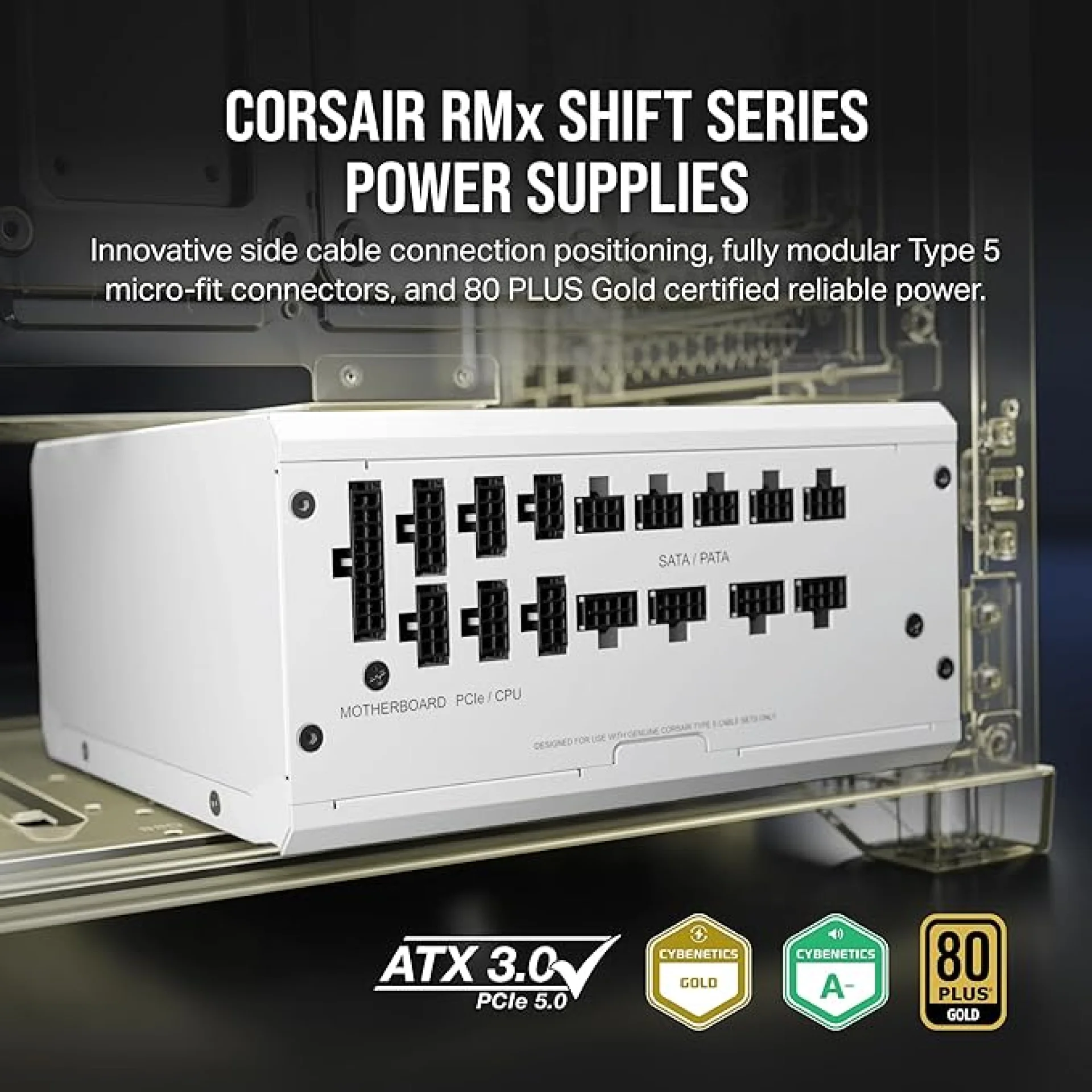 Corsair RMRSOX SHIFT 80 Plus Gold Fully Modular ATX Power Supply