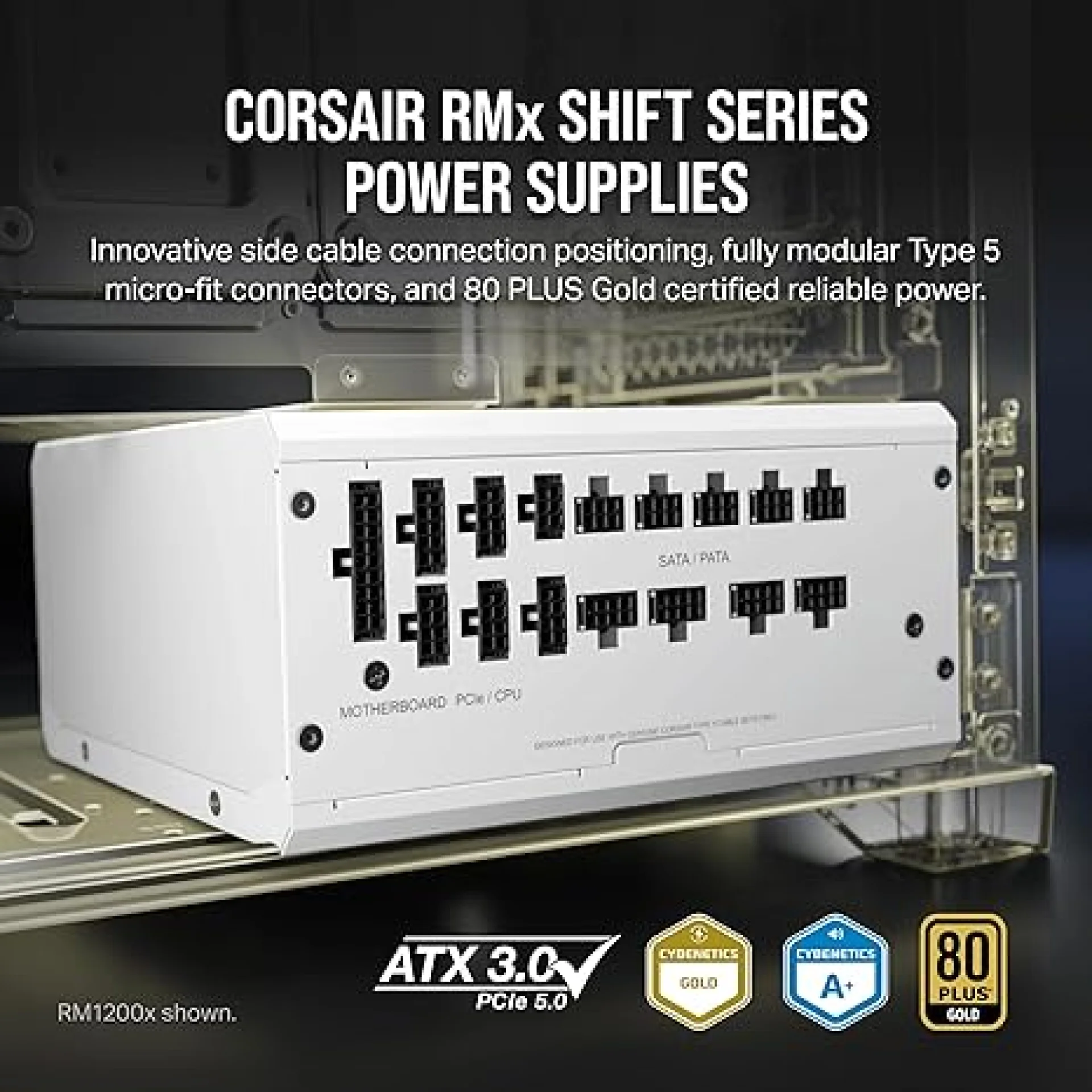 CORSAIR RM750 SHIFT 80 Plus Gold Fully Modular ATX Power Supply (E.1)