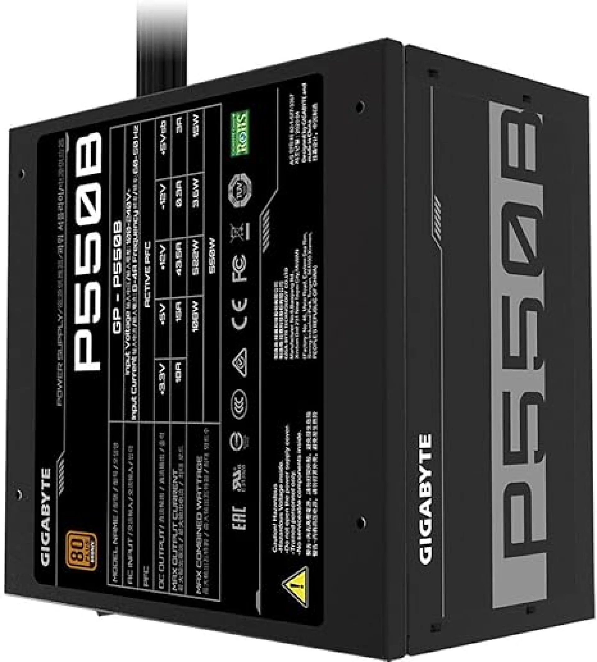 Gigabyte PSSOR ATX 80 Plus Bronze 120mm Fan Power Supply