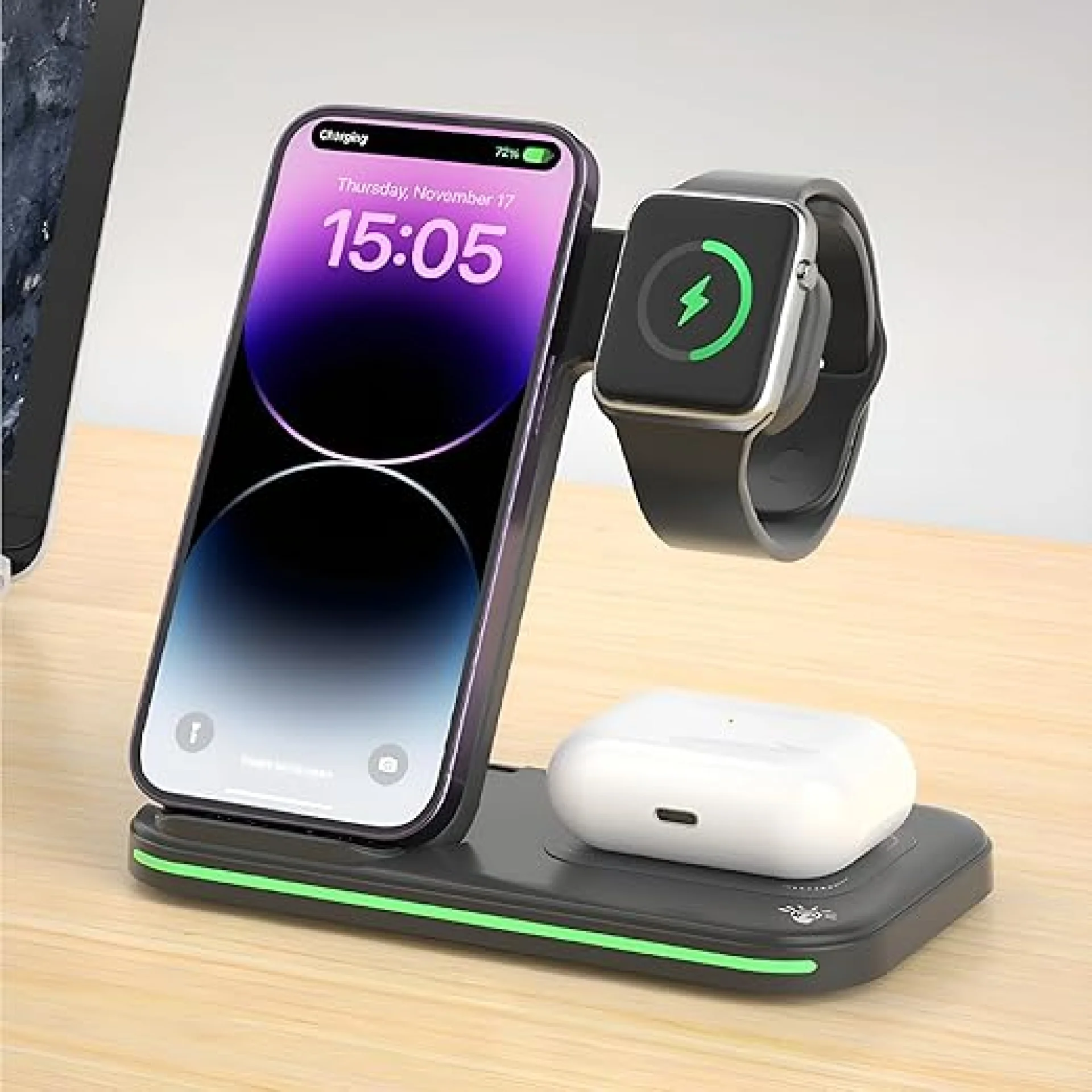 MOBIEL Wireless Charging شاحن لاسلكي 3 في 1