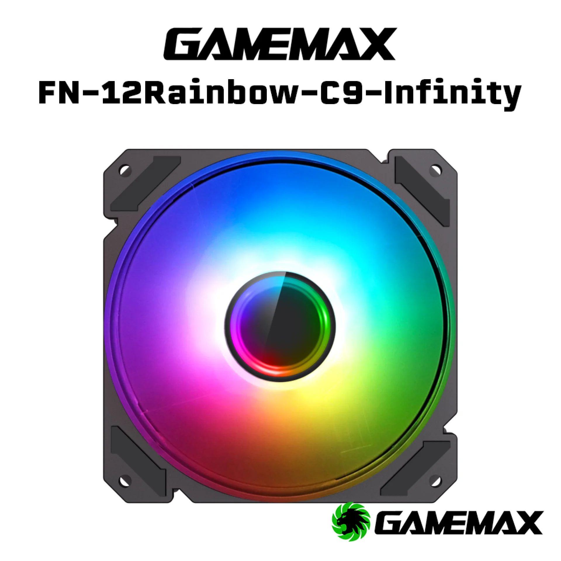 GAME MAX FN-12 RAINBOW C9 - مروحة كمبيوتر RGB