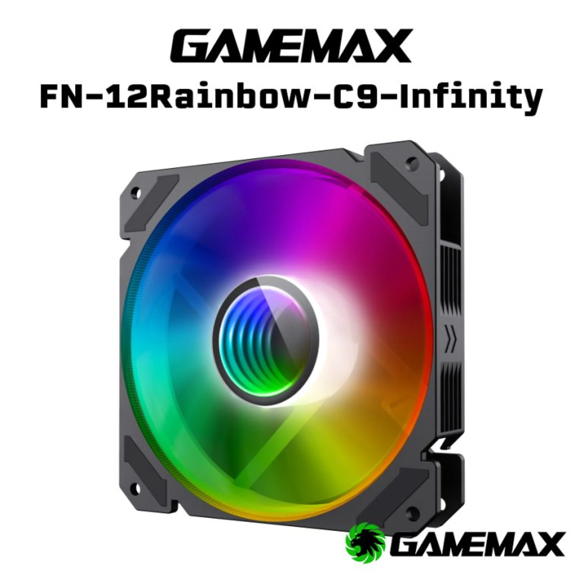 GAME MAX FN-12 RAINBOW C9 - مروحة كمبيوتر RGB