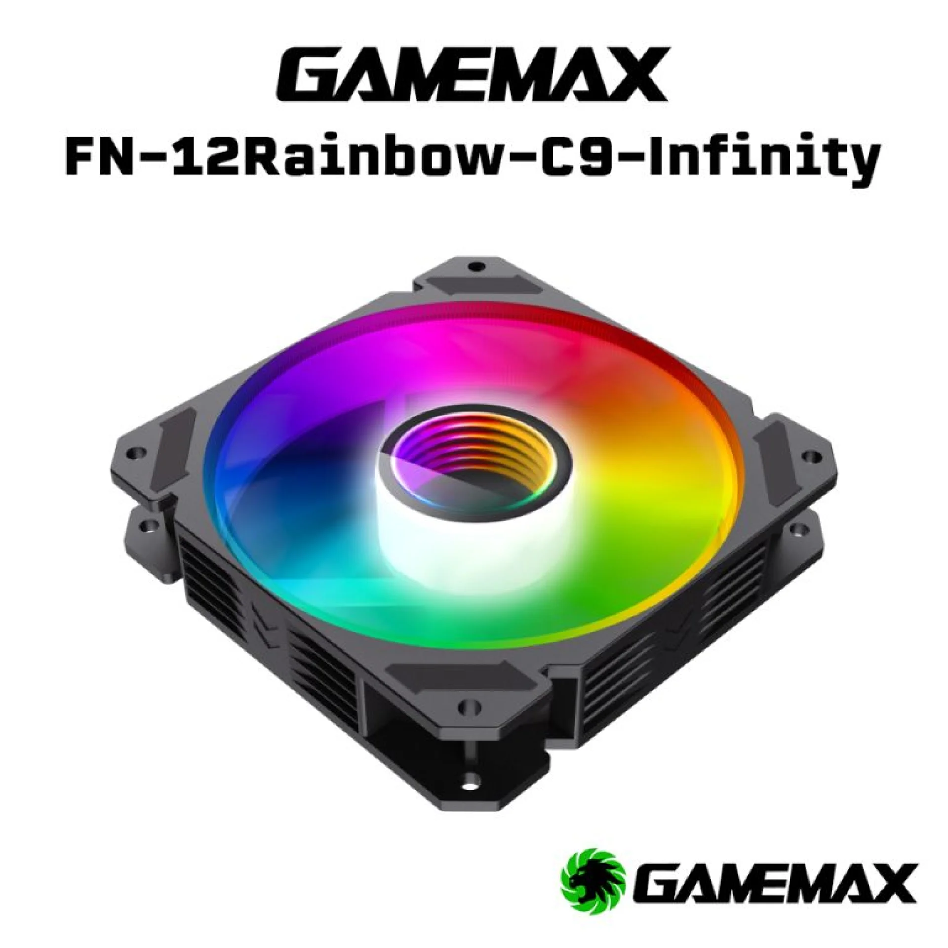 GAME MAX FN-12 RAINBOW C9 - مروحة كمبيوتر RGB