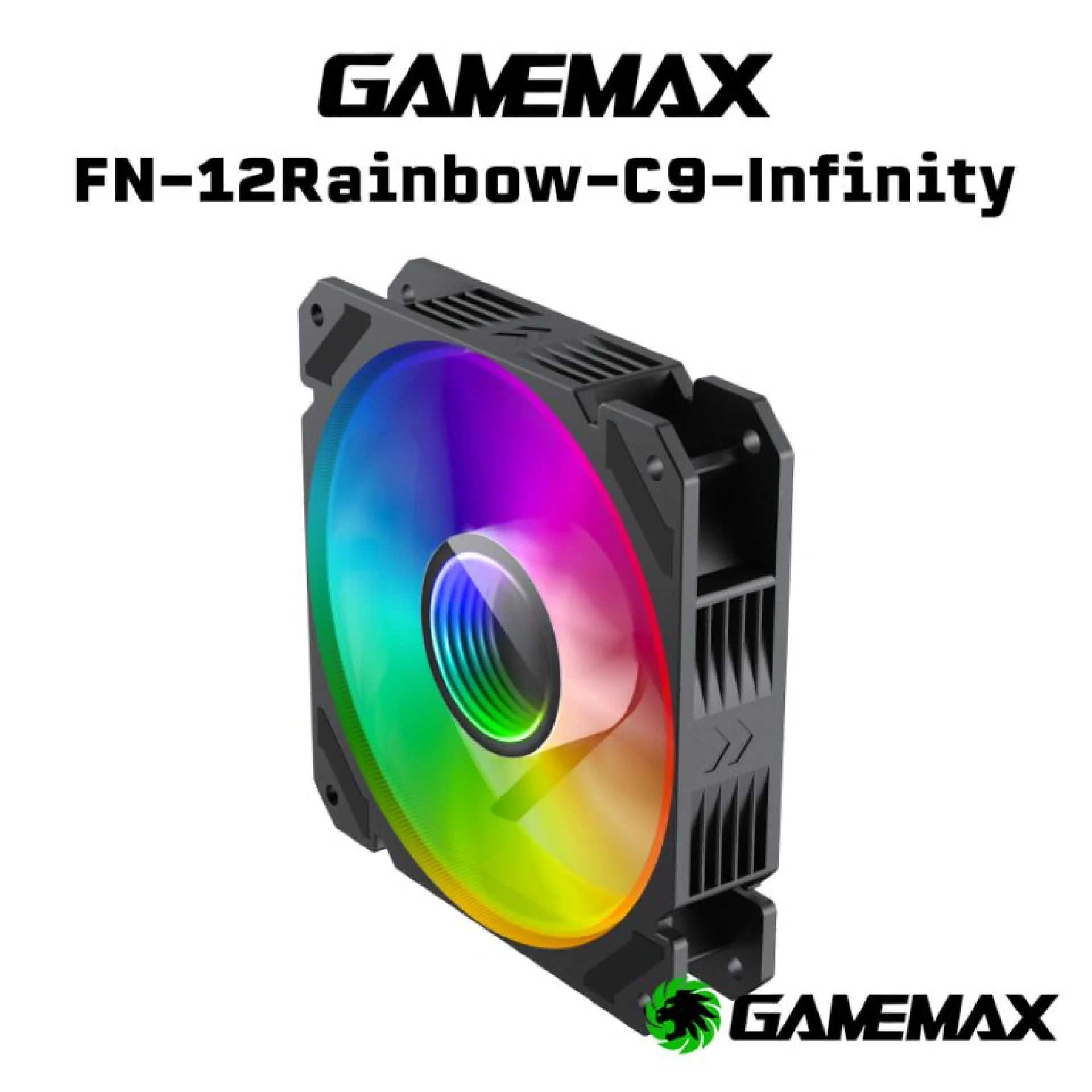 GAME MAX FN-12 RAINBOW C9 - مروحة كمبيوتر RGB