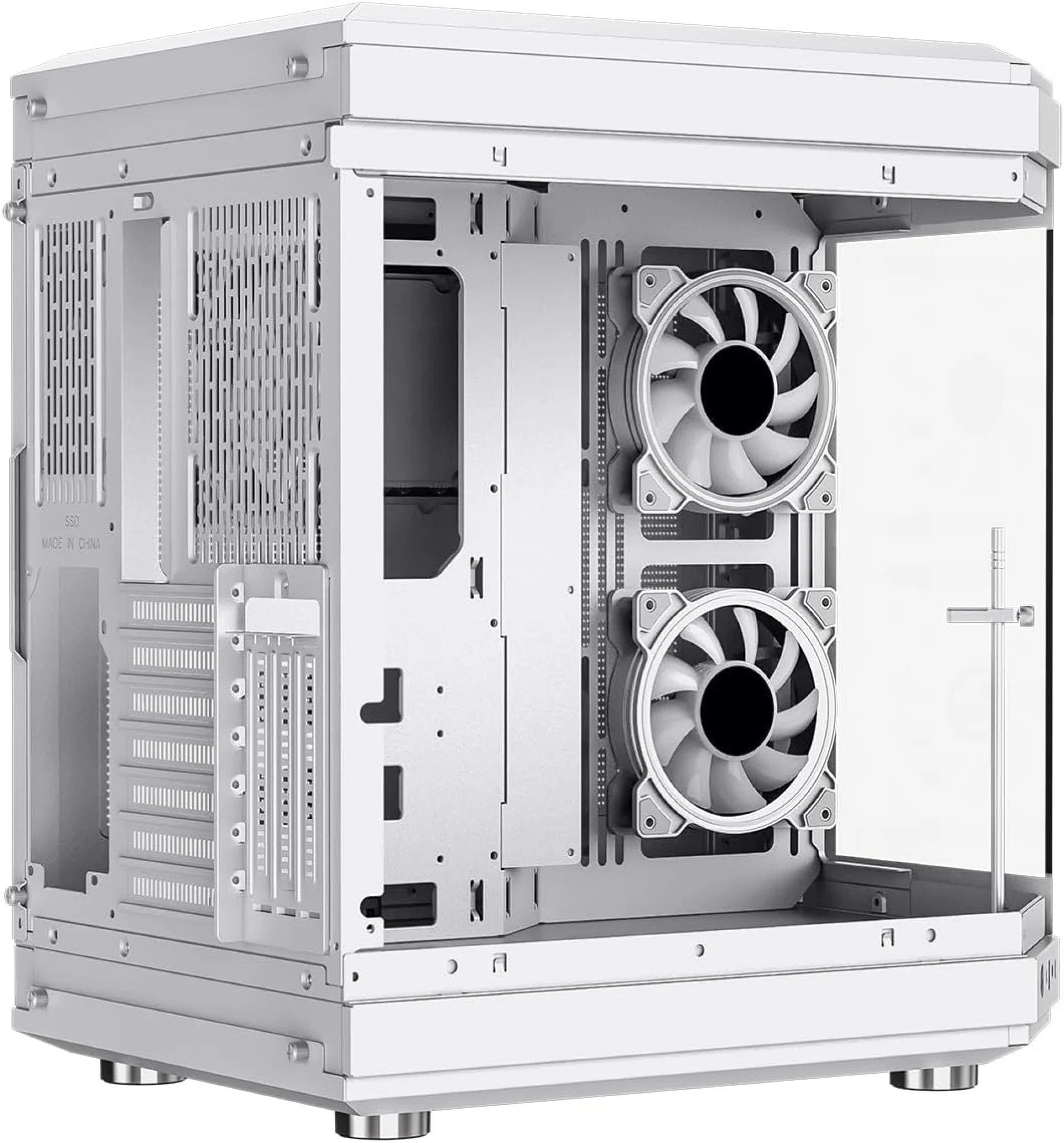 GAME MAX COMPUTER CASE HYPE WHITE - كيس كمبيوتر