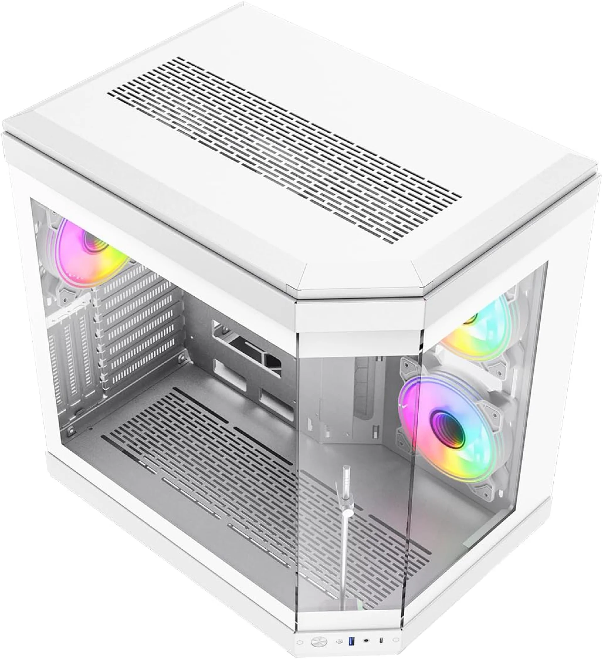 GAME MAX COMPUTER CASE HYPE WHITE - كيس كمبيوتر