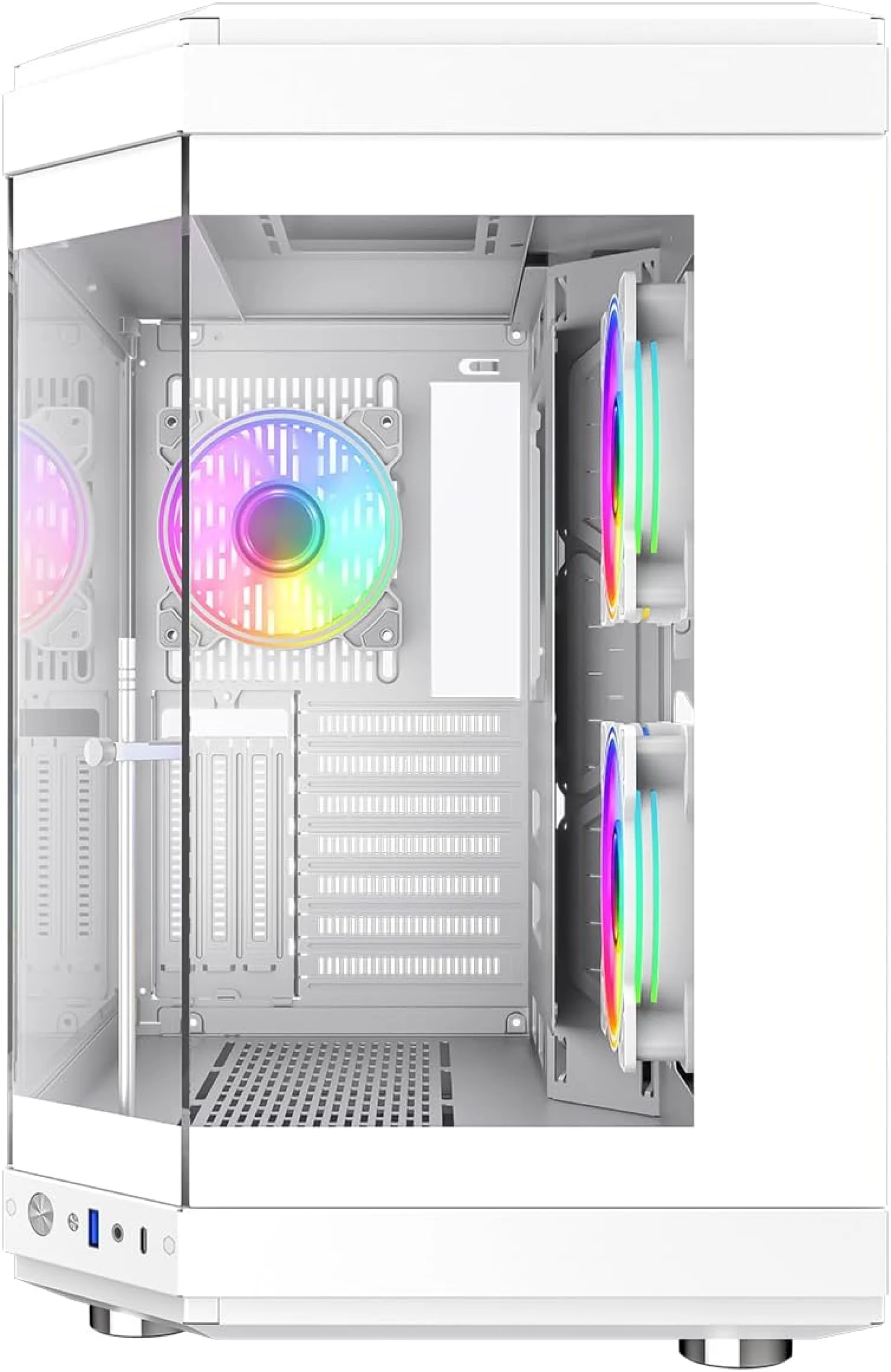 GAME MAX COMPUTER CASE HYPE WHITE - كيس كمبيوتر