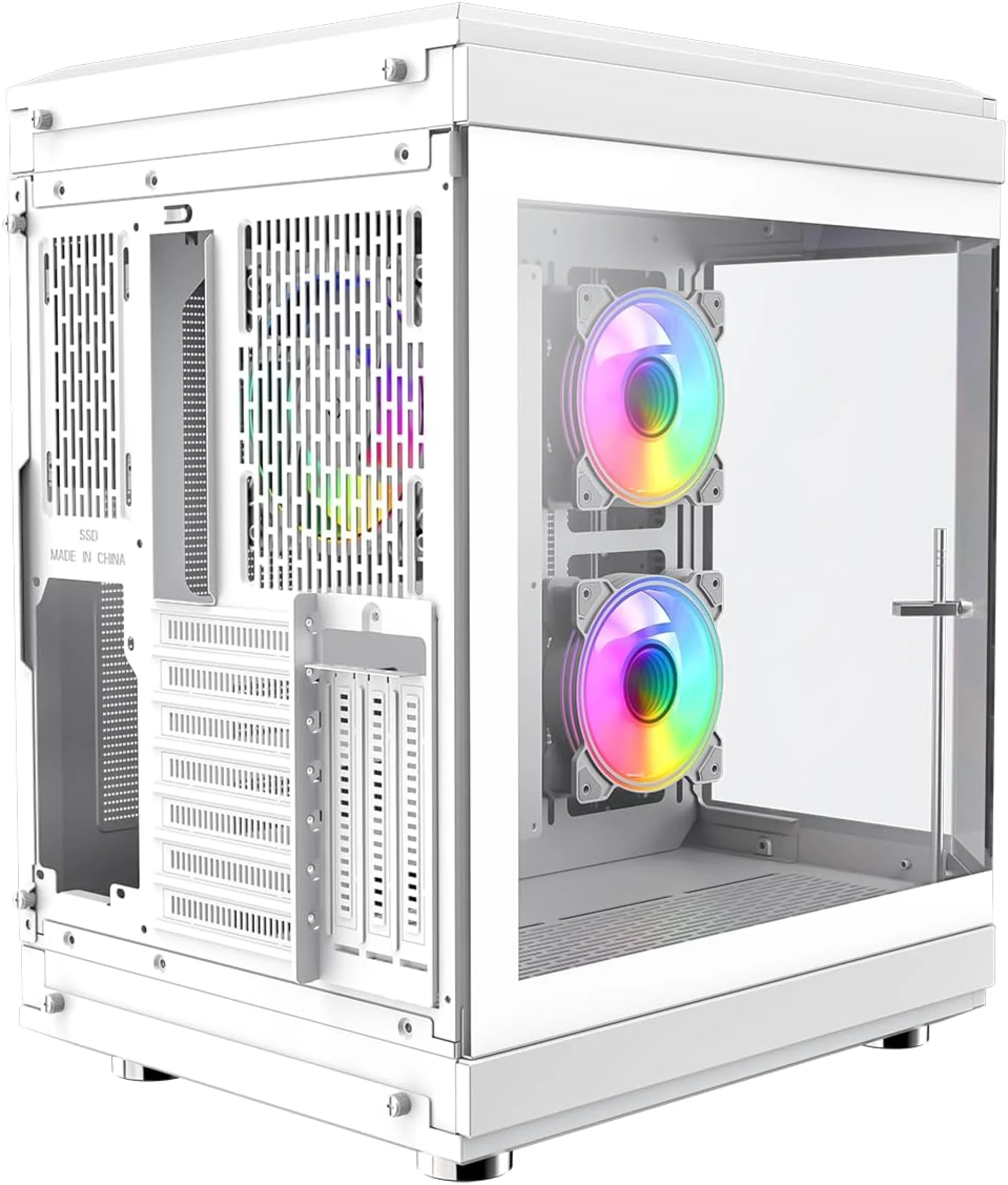 GAME MAX COMPUTER CASE HYPE WHITE - كيس كمبيوتر