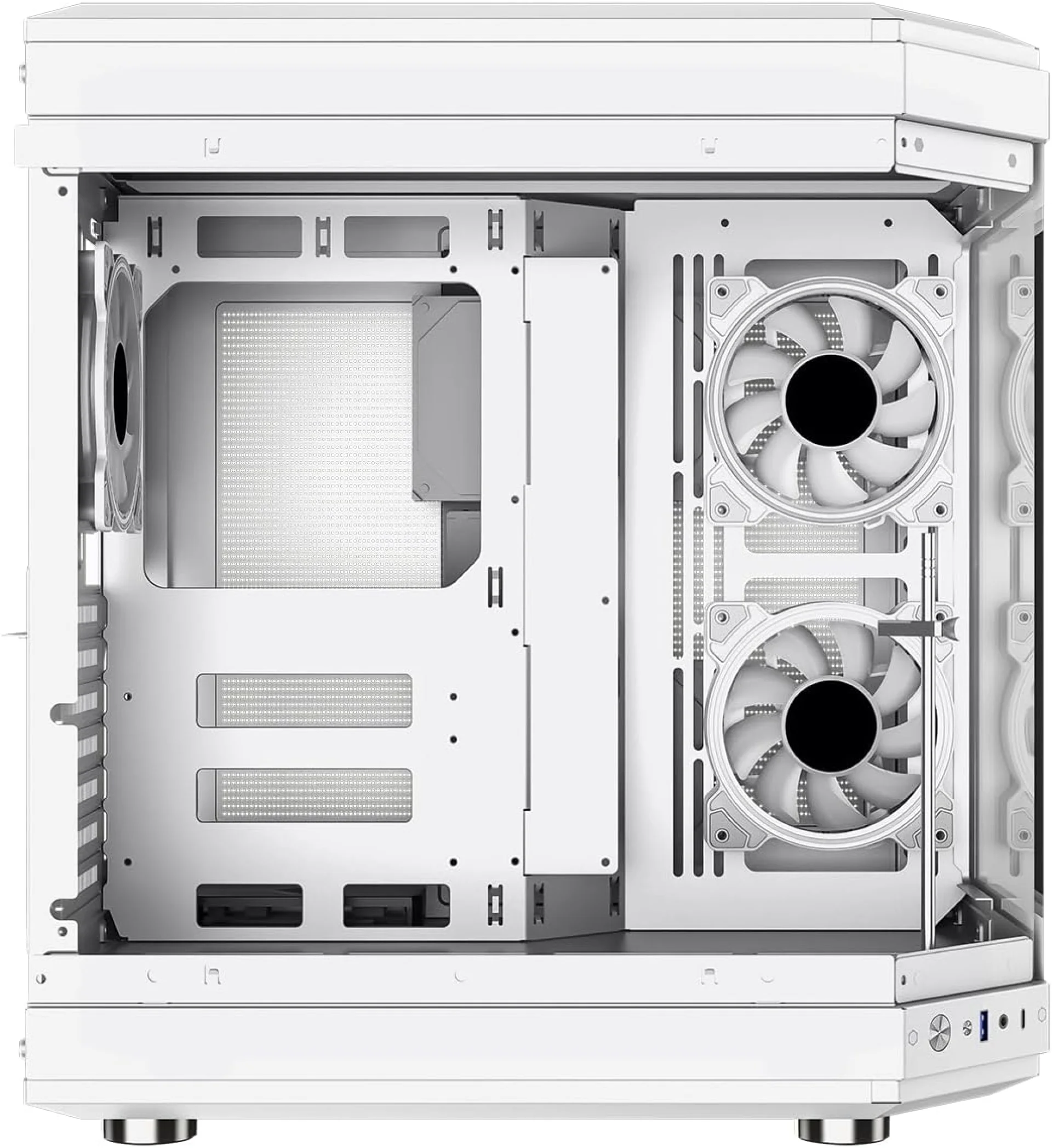 GAME MAX COMPUTER CASE HYPE WHITE - كيس كمبيوتر