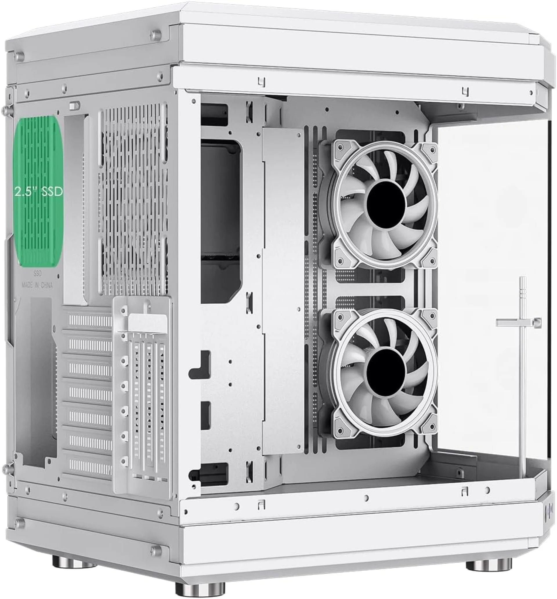 GAME MAX COMPUTER CASE HYPE WHITE - كيس كمبيوتر