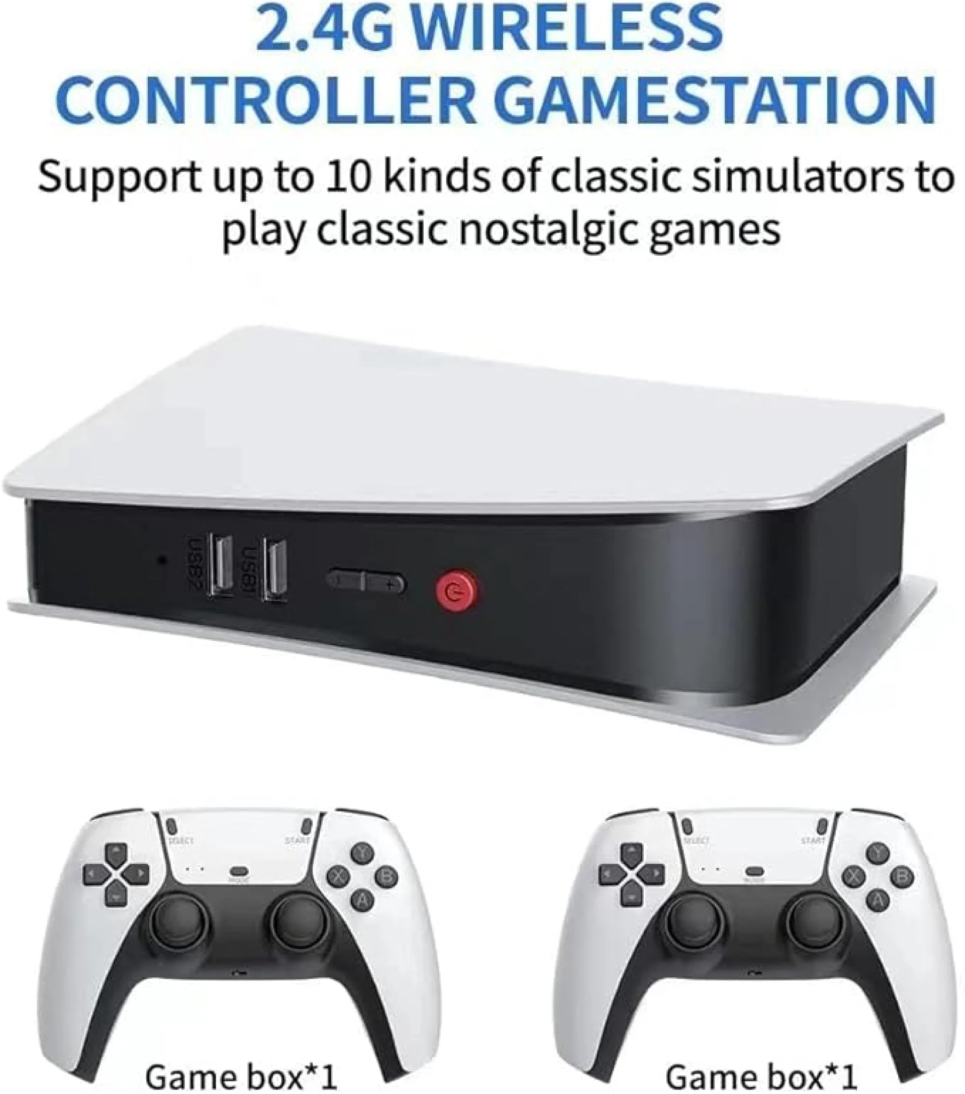 M5 Game Console 2.4GB Wireless Controller Game Station, 4K HD