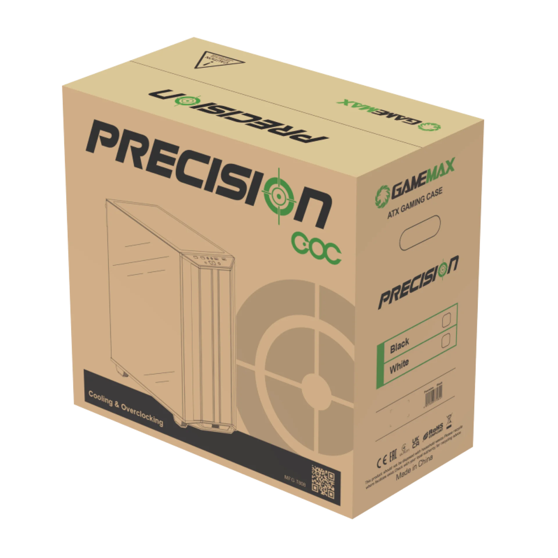 GAME MAX COMPUTER CASE PRECISION2 WHITE