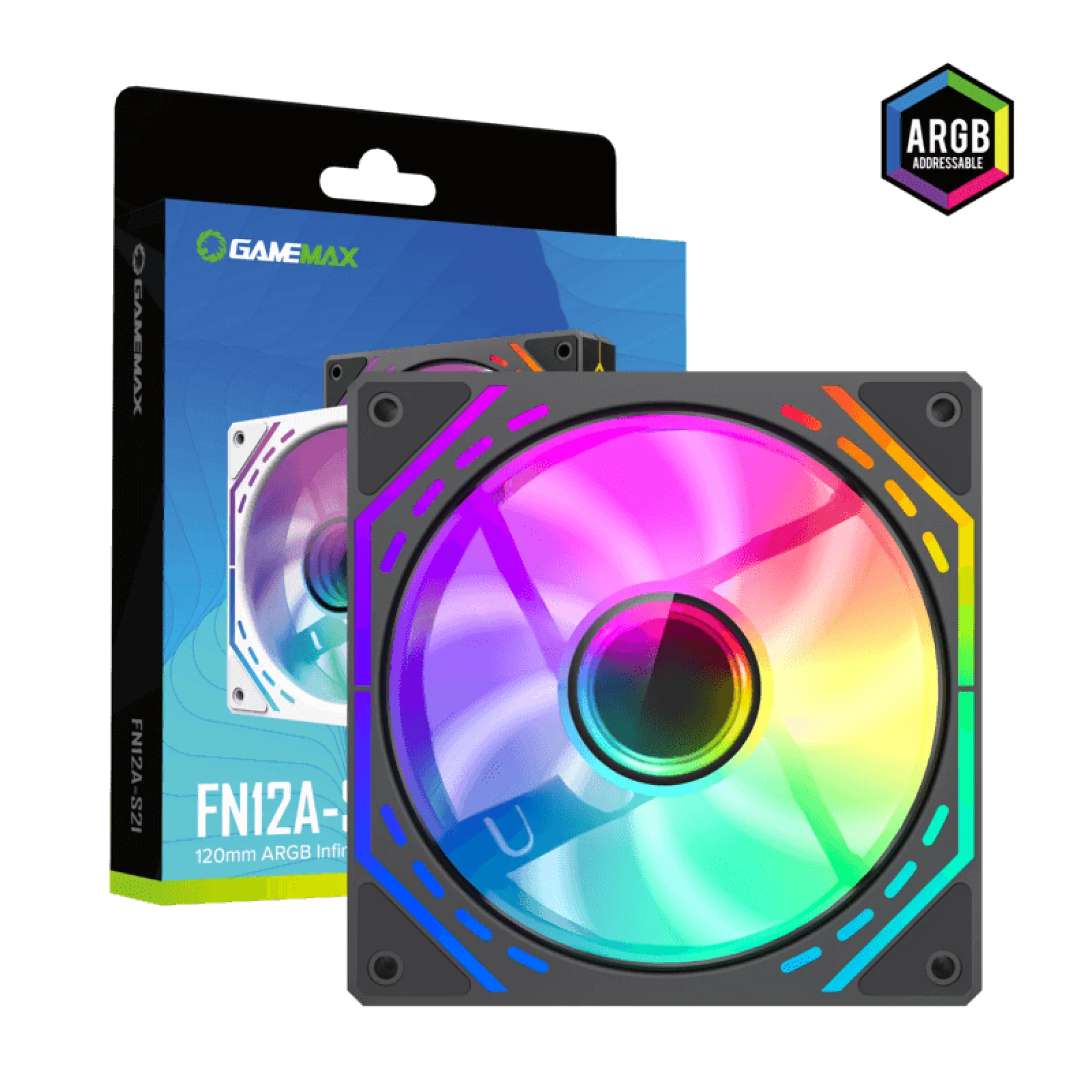 GAME MAX COOLING FN12A-S21 BLACK 