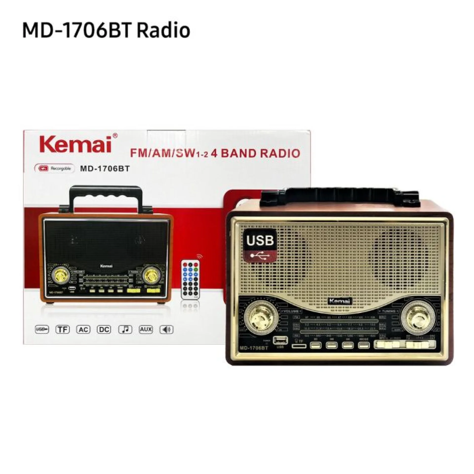 راديو Kemai MD-1706BT