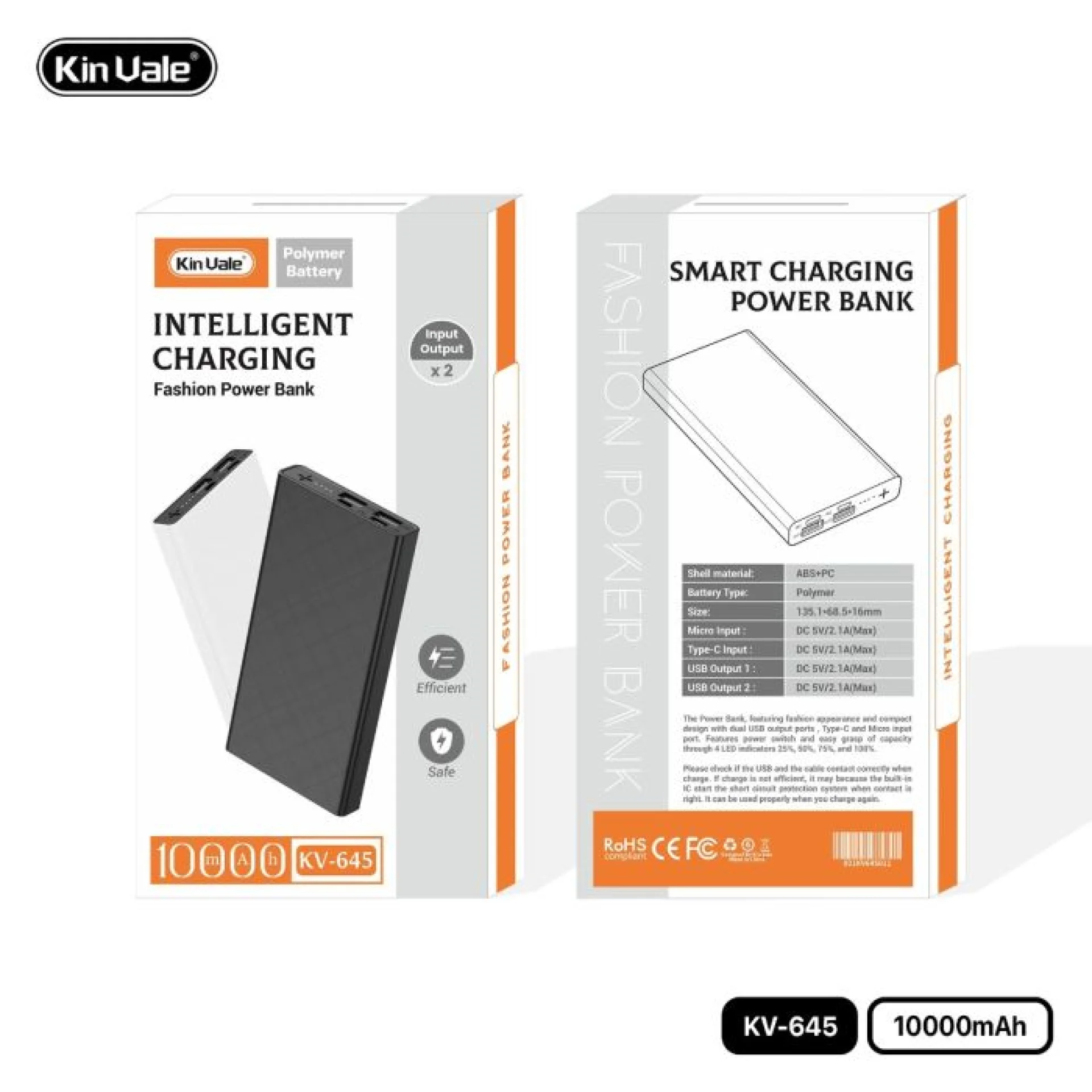 بوربانك KinVale KV-645 10000mAh