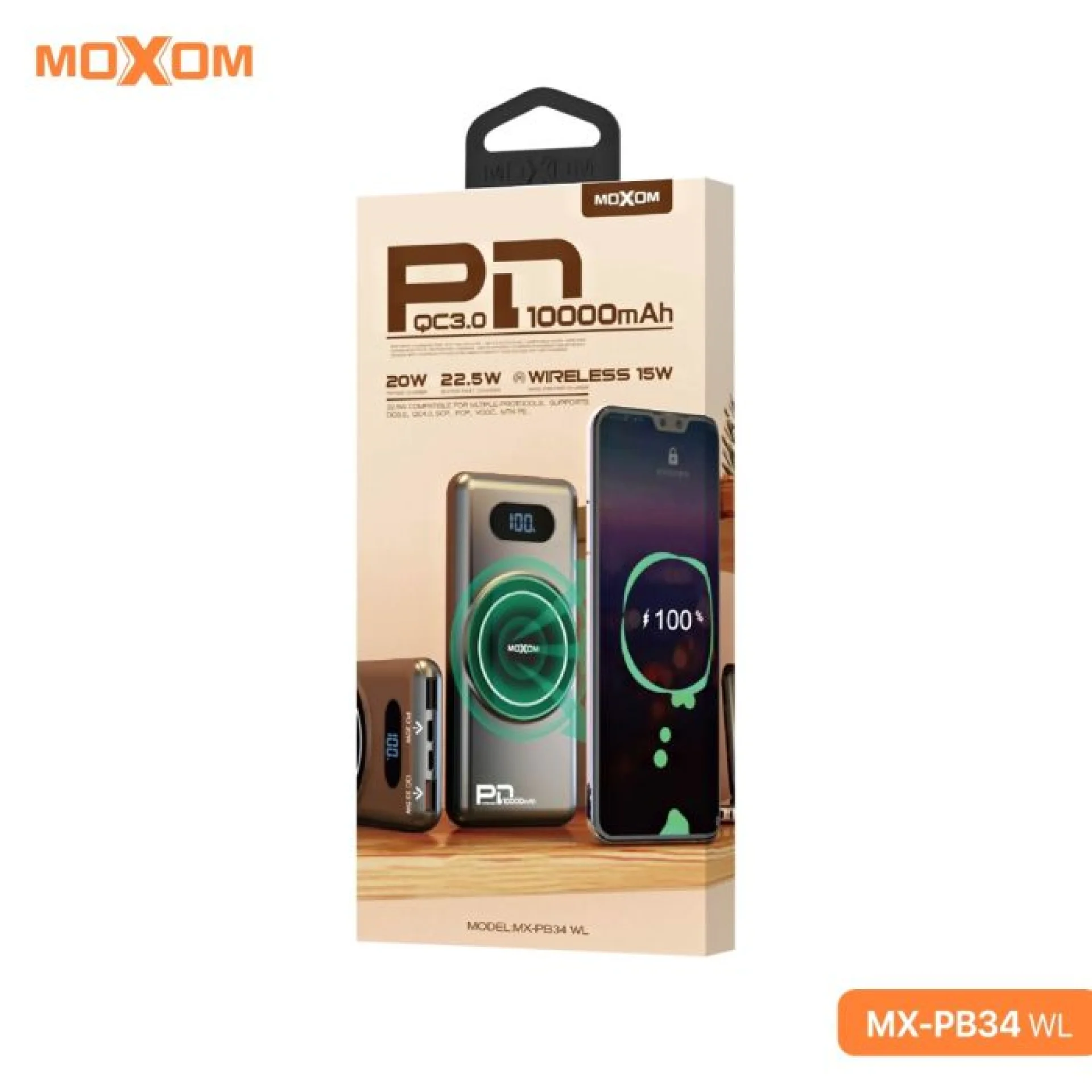 بوربانك موكسوم MX-Pb34 10000mAh PD