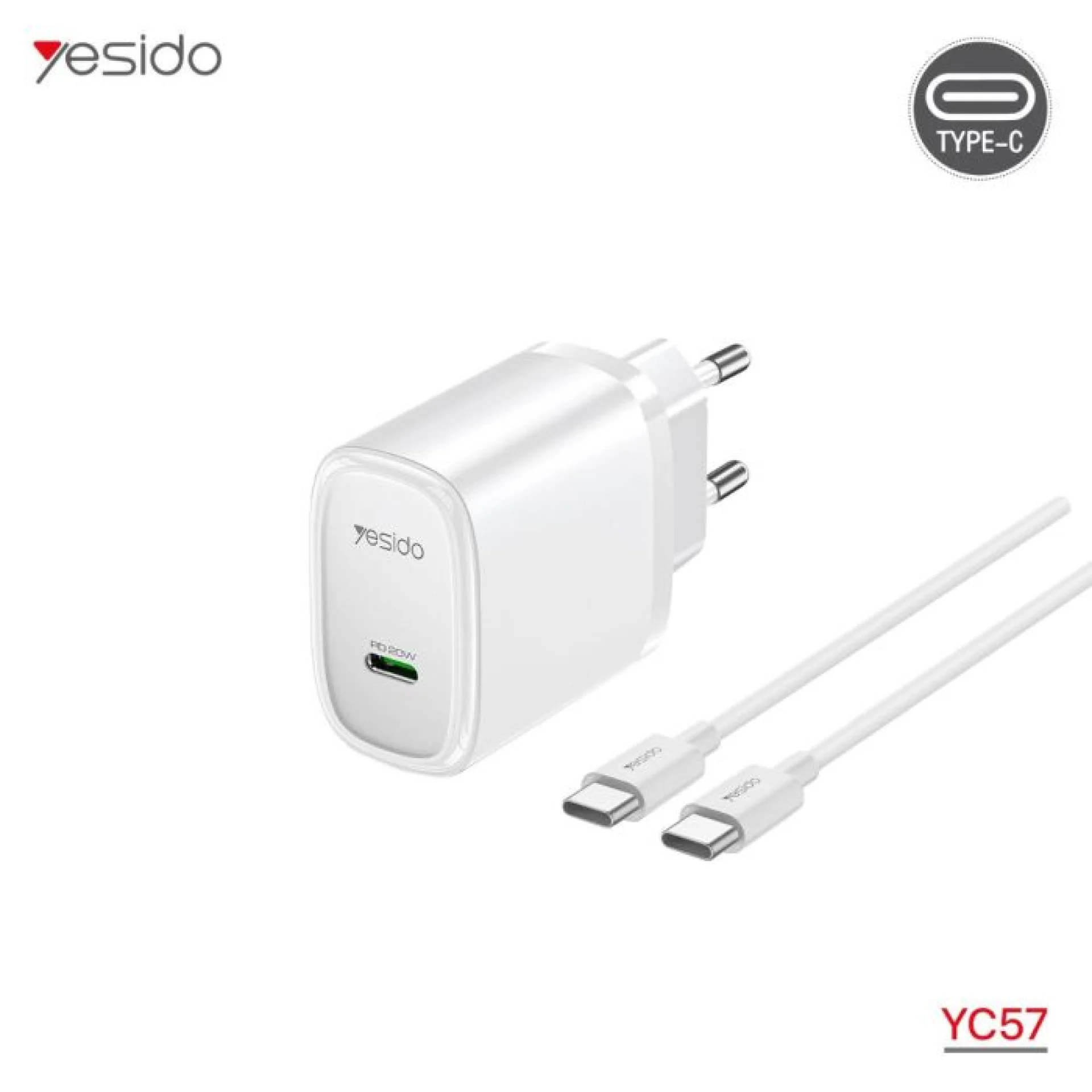 شاحن YESIDO YC57 20W PD