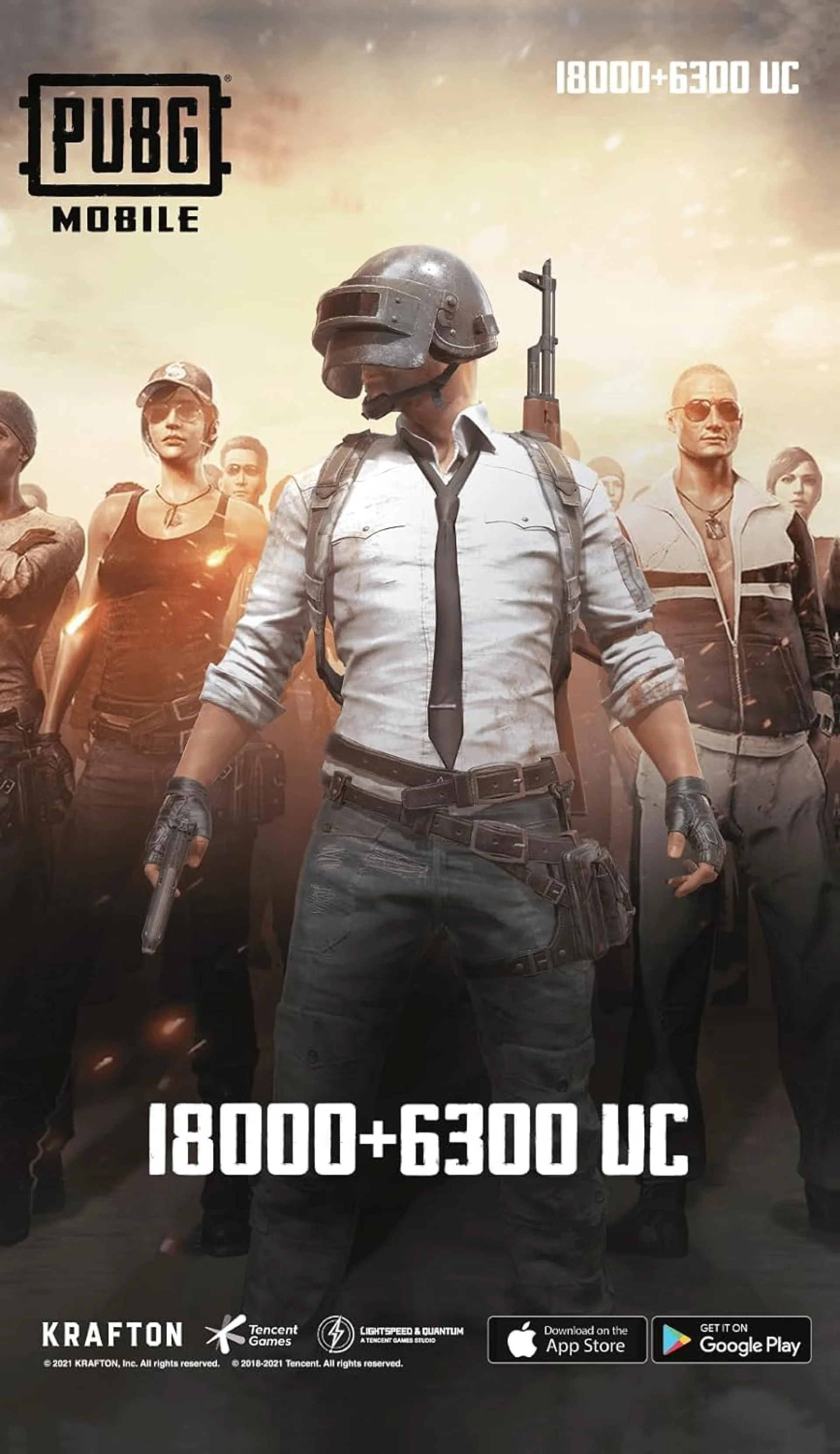 PUBG Mobile (Android, iOS) 18000+6300 UC - PUBG Mobile Key - GLOBAL