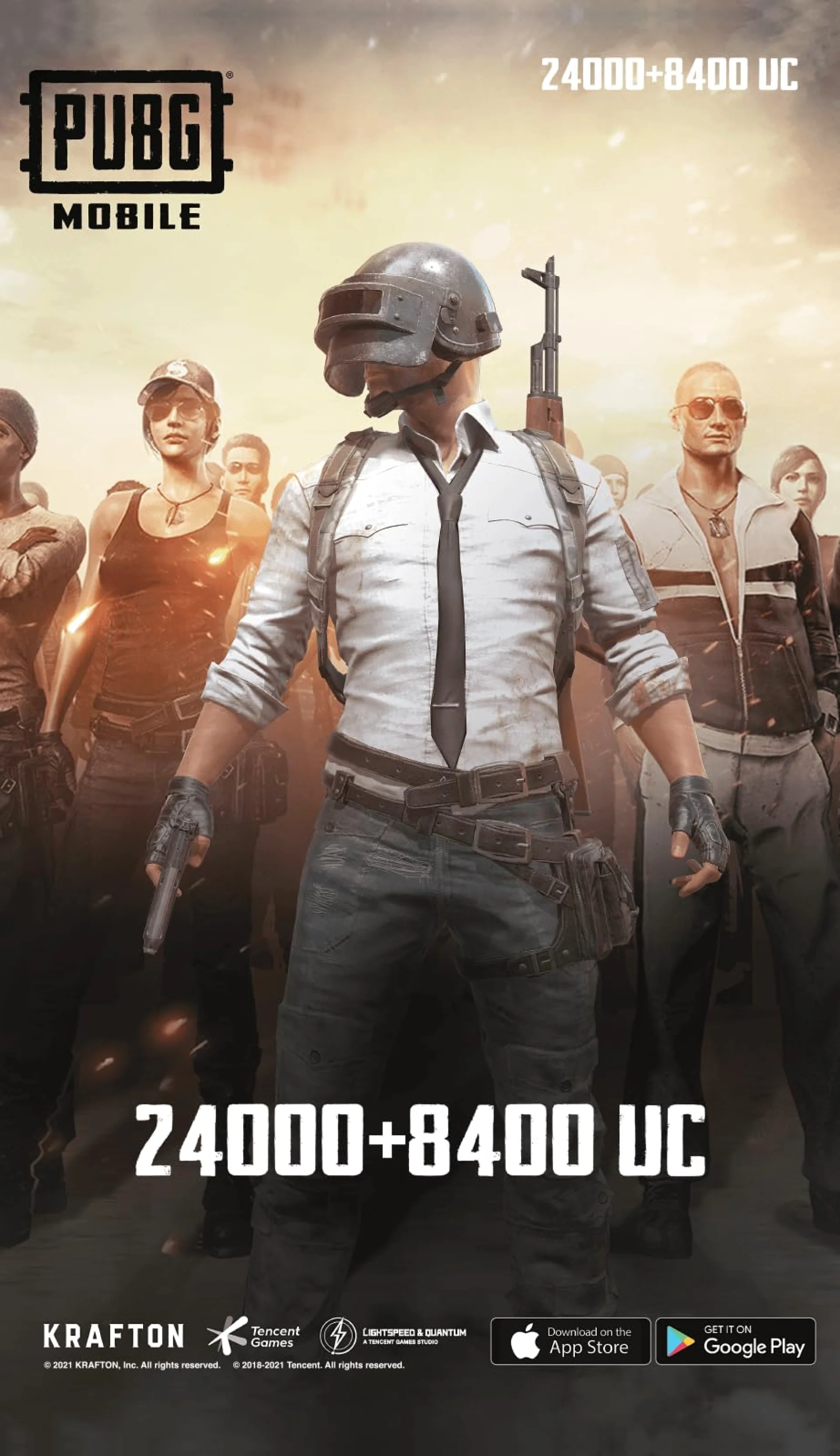 PUBG Mobile (Android, iOS) 24000+8400 UC - PUBG Mobile Key - GLOBAL