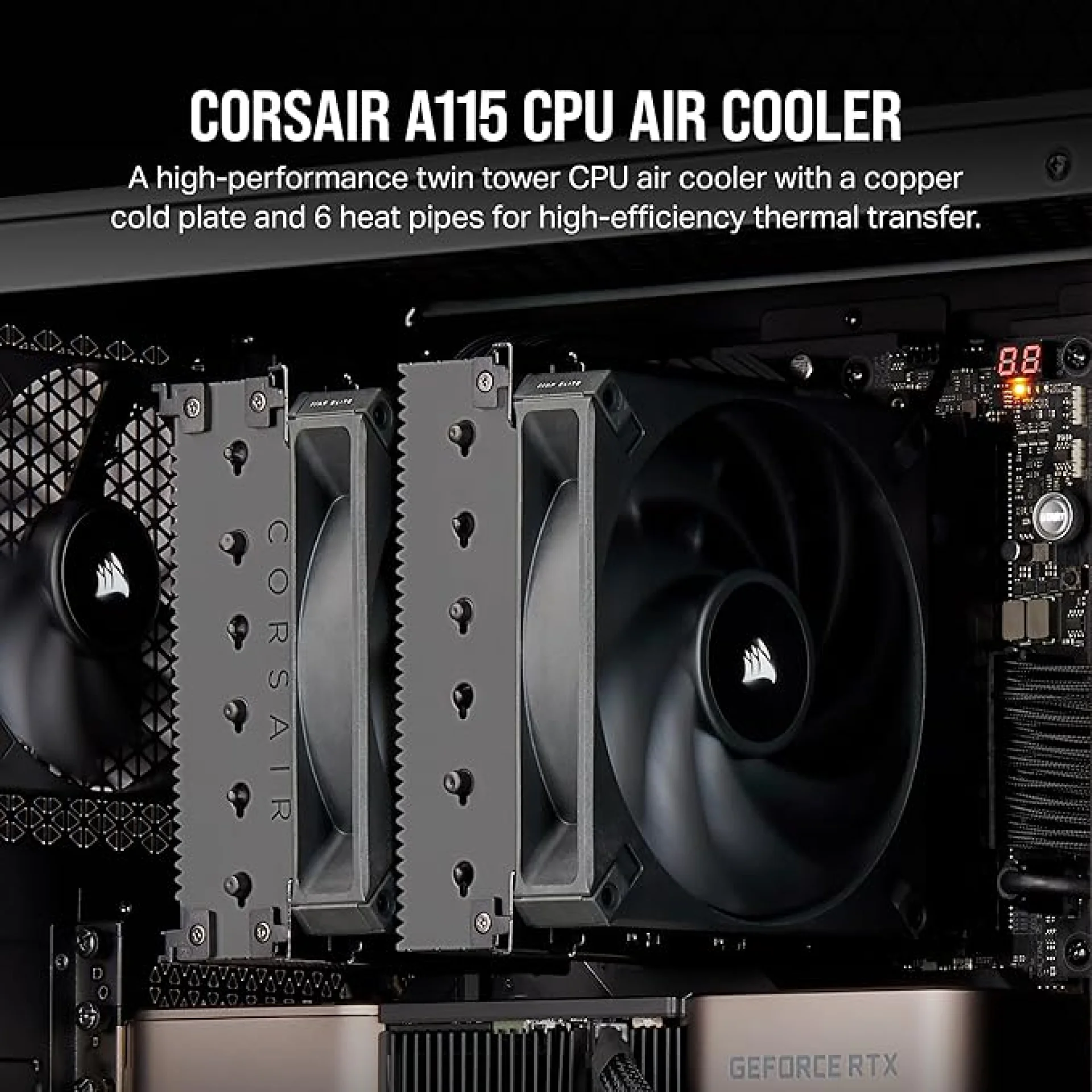 Corsair A115 Twin Tower Up To 270W TDP Black