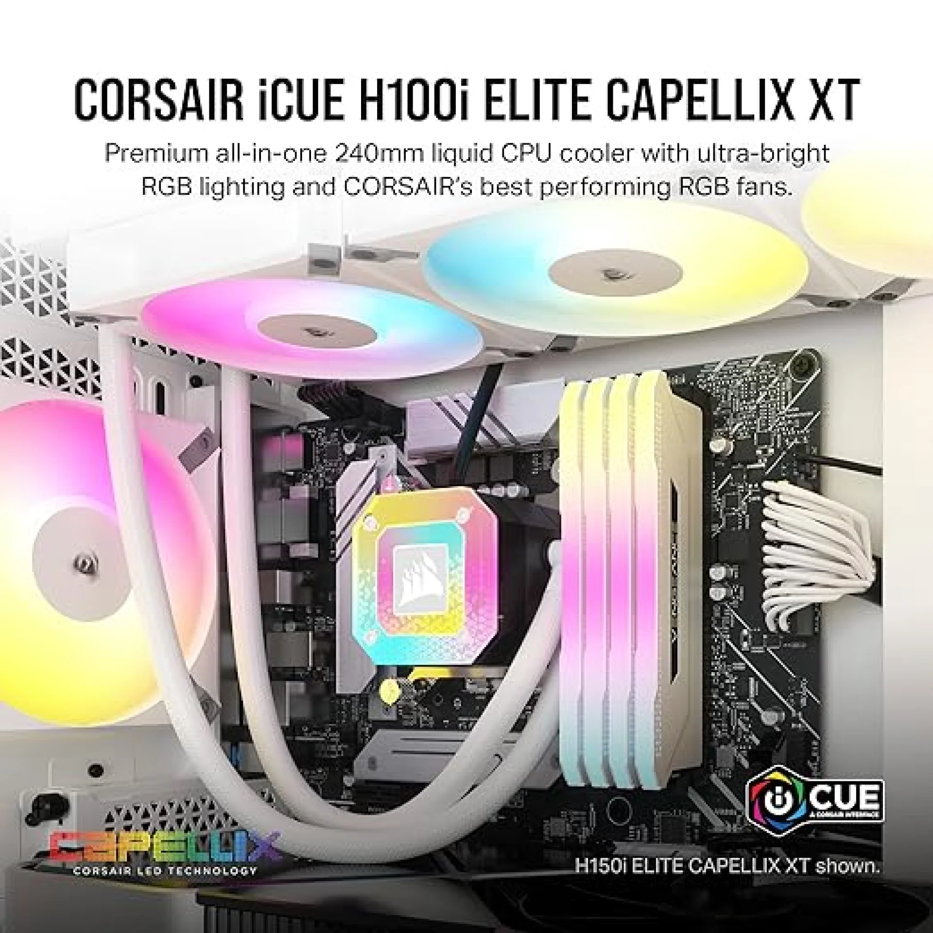 Corsair ICUE H100i ELITE CAPELLIX XT Liquid CPU Cooler