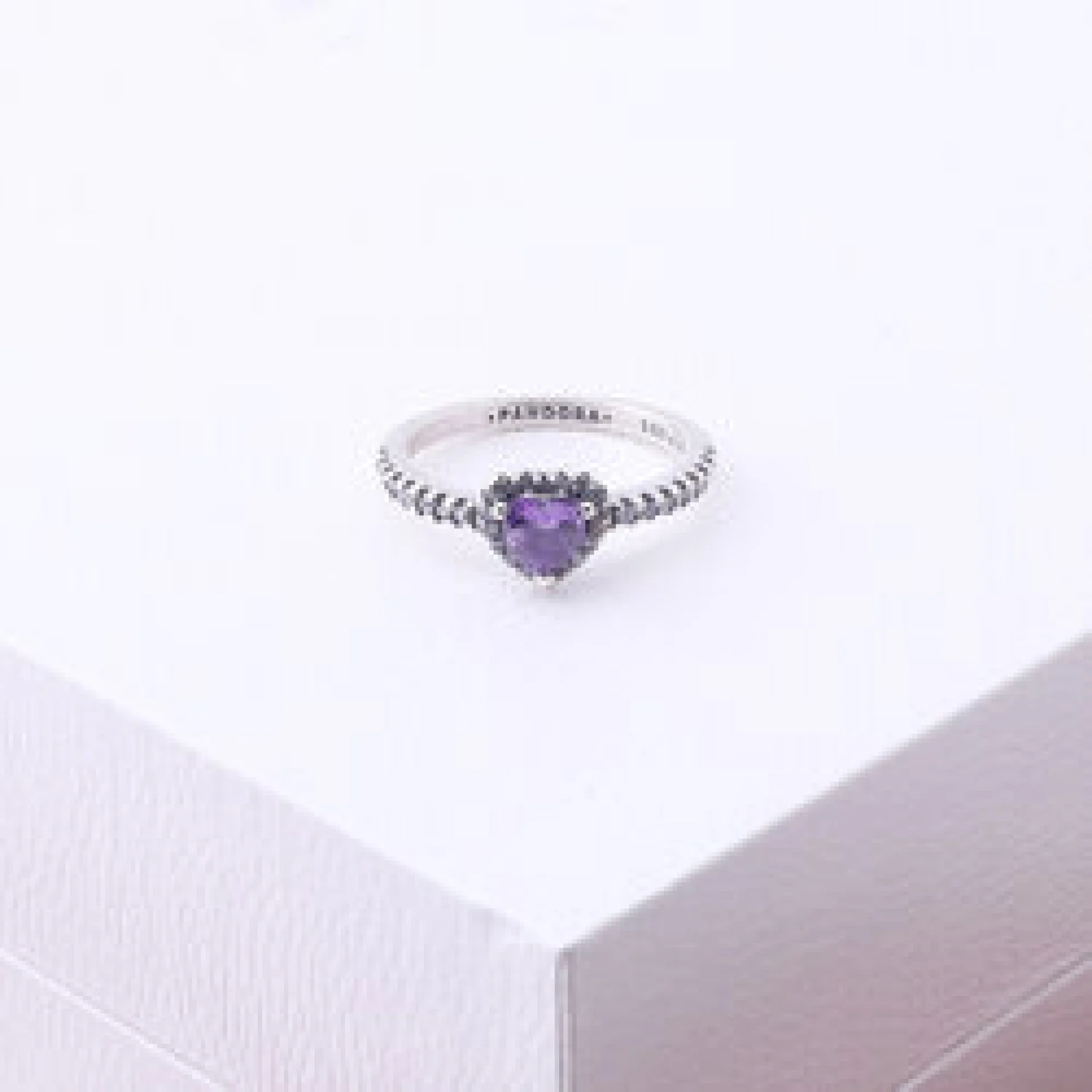 Set Pandora Purple Heart | طقم باندورا قلب بنفسجي