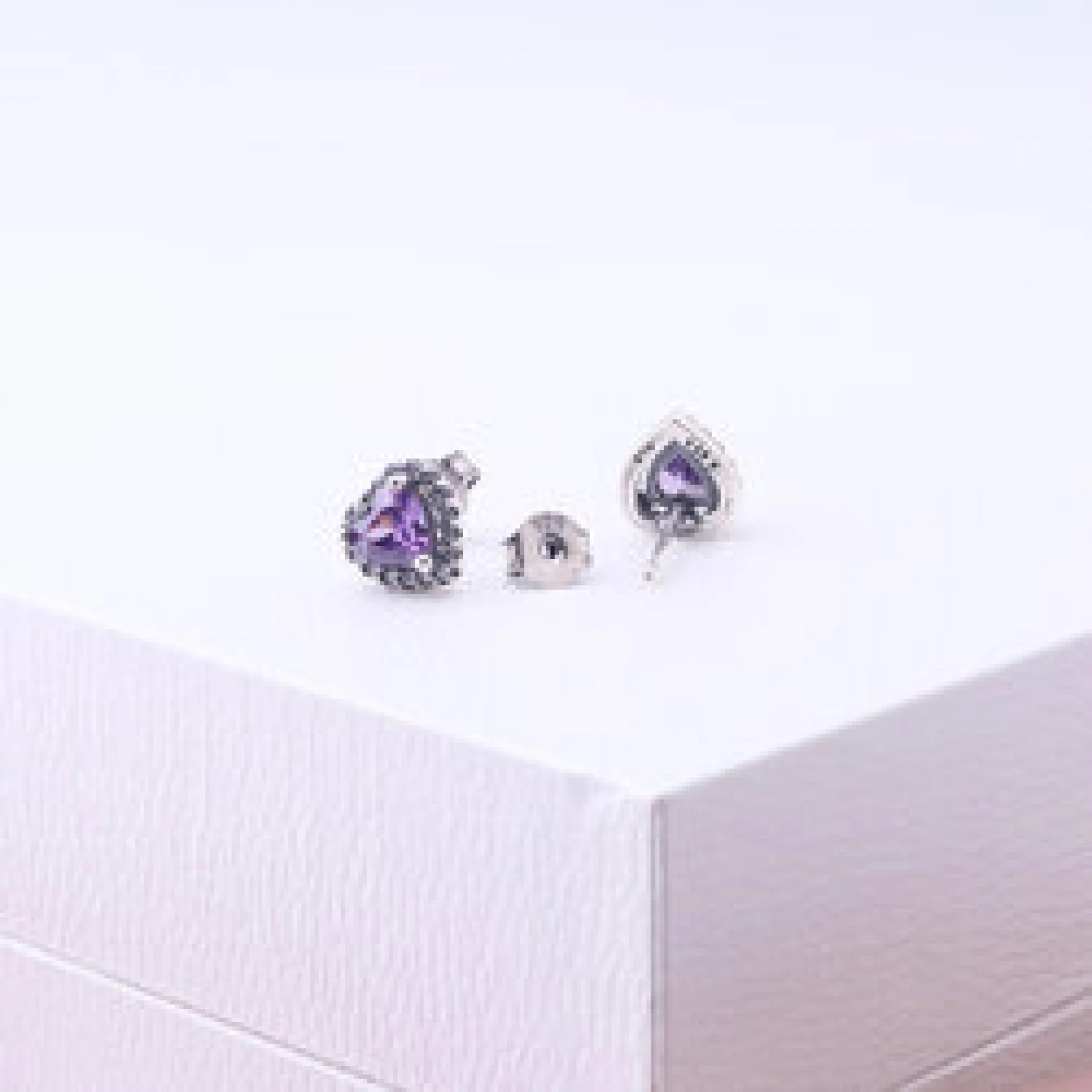 Set Pandora Purple Heart | طقم باندورا قلب بنفسجي