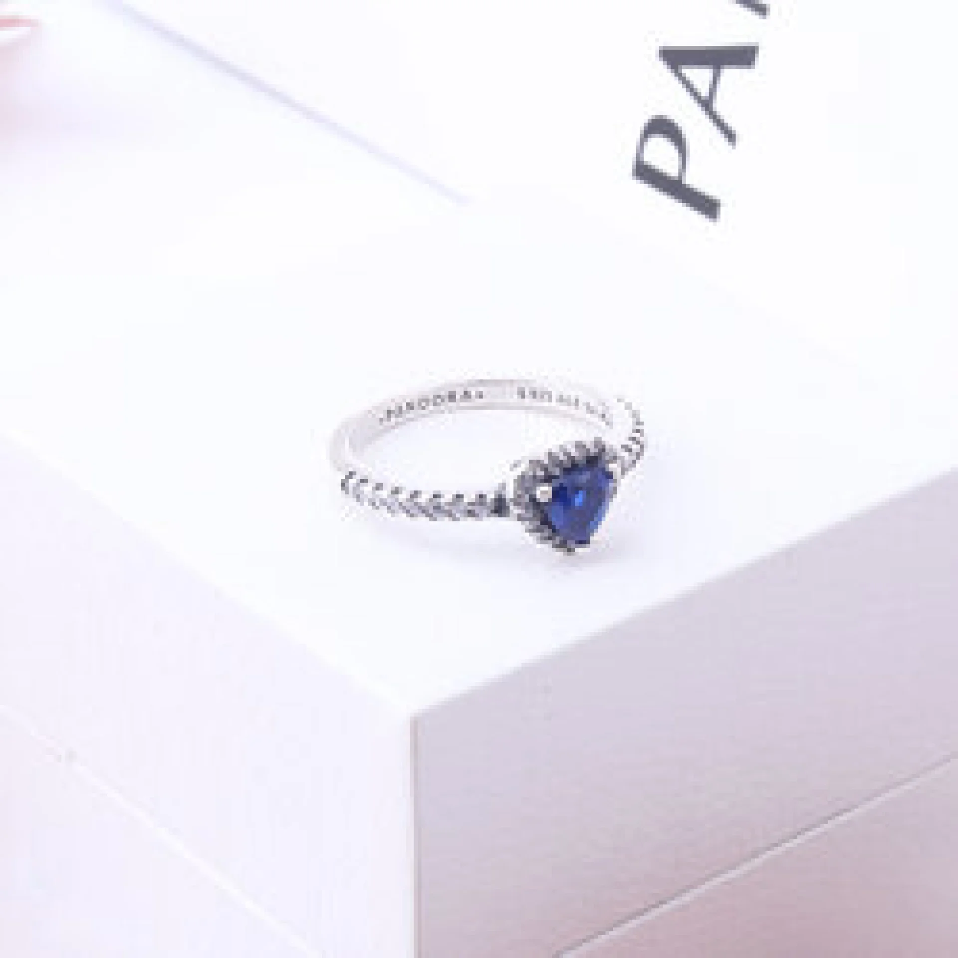 خاتم باندورا ازرق | Pandora Heart Ring Blue