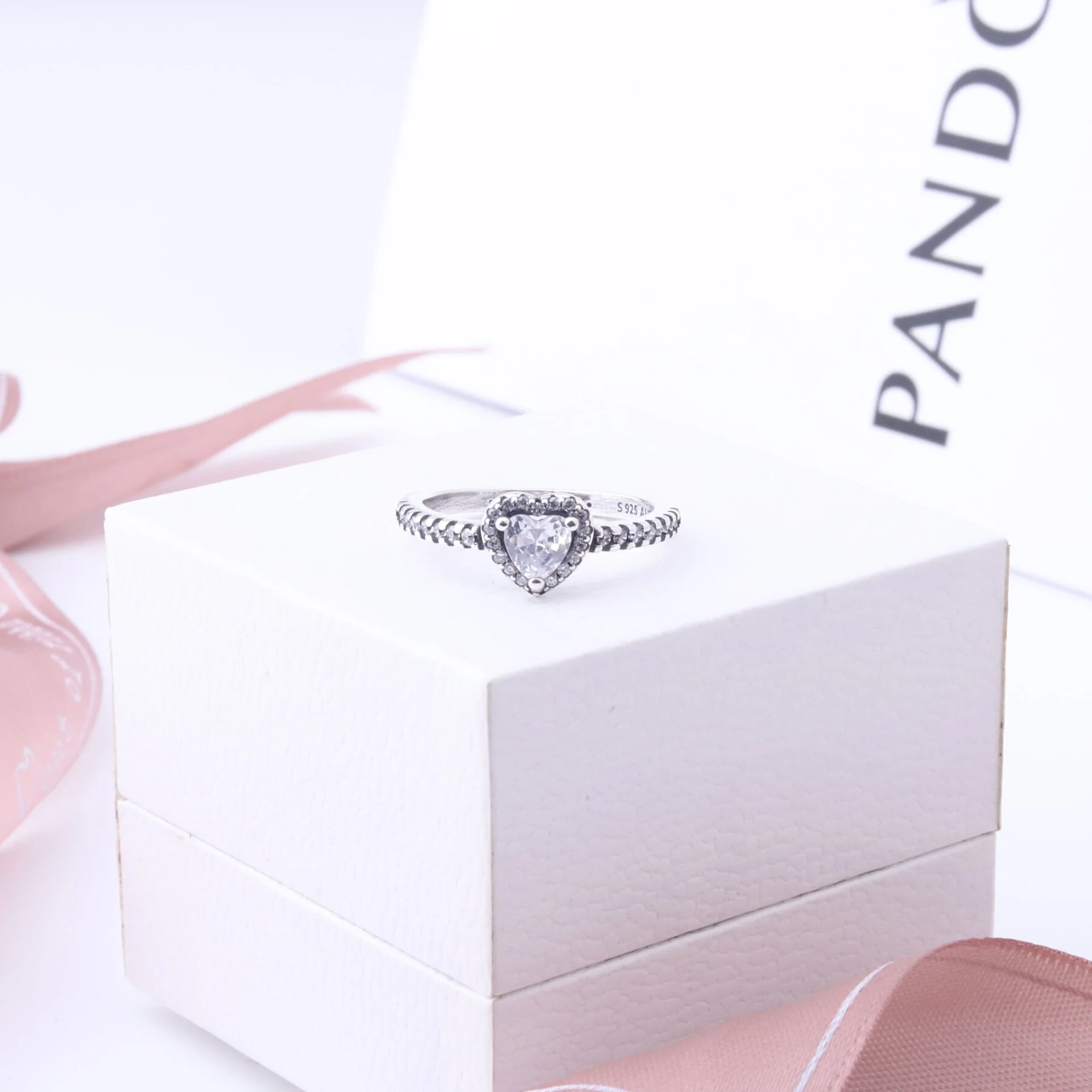 خاتم باندورا ابيض | Pandora Heart Ring White