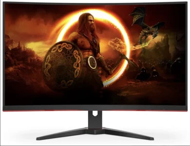 SOLID CG271GW | شاشة ألعاب منحنية 27 بوصة FHD VA بدون إطار بمعدل تحديث 165Hz