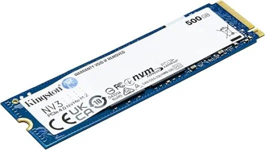 Kingston NV3 500GB NVMe Gen 4.0 M.2 SSD