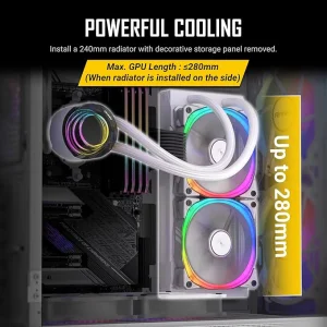 Antec NX416L Mid-Tower ATX Gaming Case RGB White