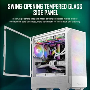 Antec NX416L Mid-Tower ATX Gaming Case RGB White