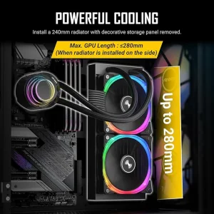 Antec NX416L Mid-Tower ATX Gaming Case RGB Black