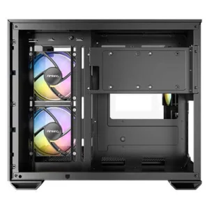 Antec CX600M RGB Black Mini Tower tempered glass panel