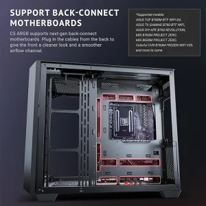 Antec C5 Gaming Mid-Tower ATX Type-C Black No Fans