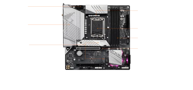 Gigabyte B760M AORUS ELITE AX DDR5 Micro-ATX WIFI