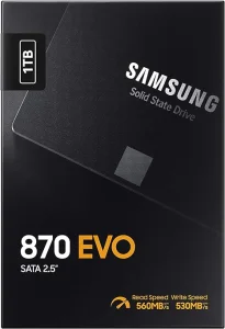 Samsung EVO 870 1TB 2.5" SSD SATA III