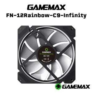 GAME MAX FN-12 RAINBOW C9 - مروحة كمبيوتر RGB